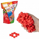 GUMMY BLOCKS Конструктор-пластилин, 1 цвет, красный, в zip-пакете