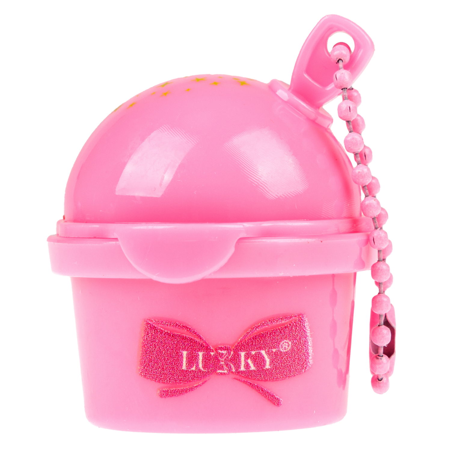 Бальзам для губ детский Lukky Dessert Smoothie, с блёстками, розовый, аромат ягодного десерта, 8 г