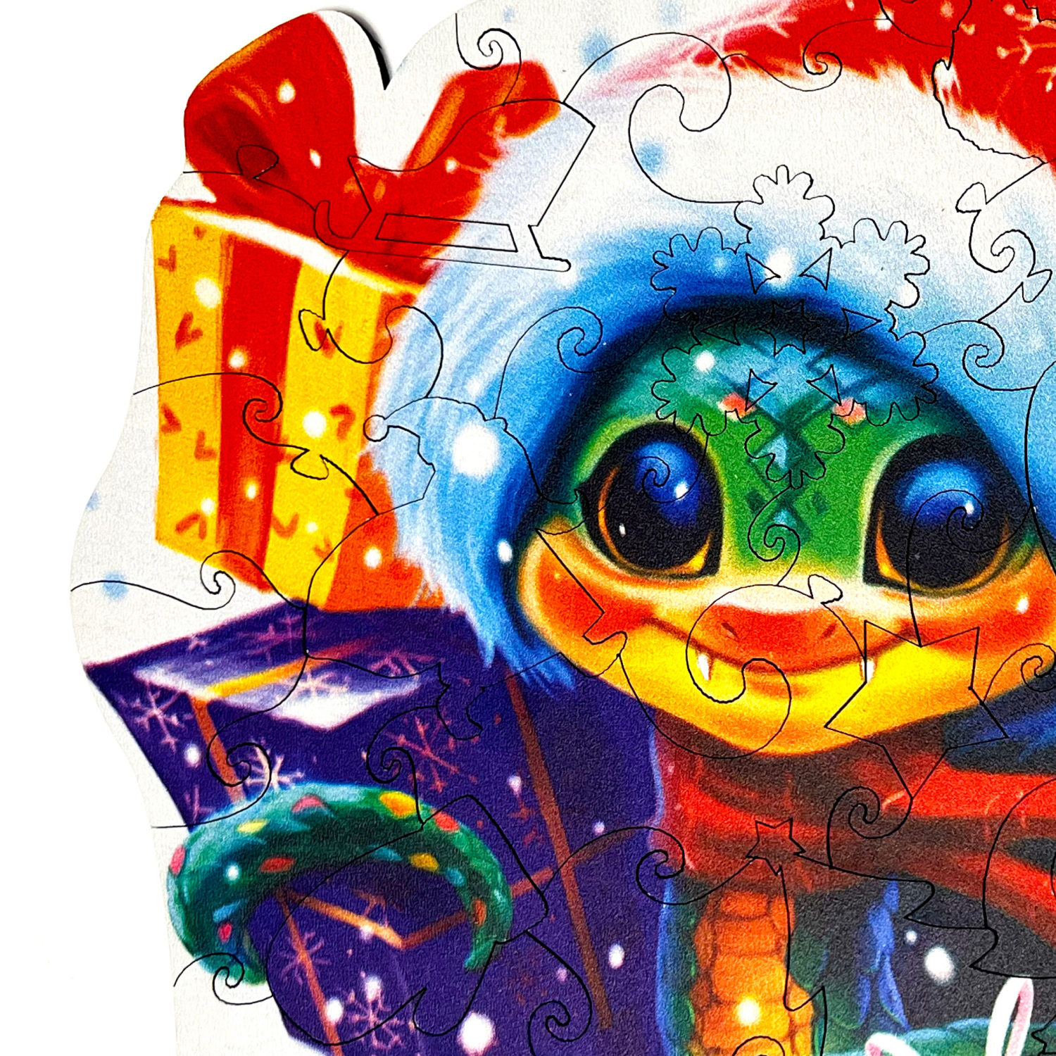 Деревянные пазлы Collection Animation Змея на санках, 70 деталей, 29х26 см, 7+