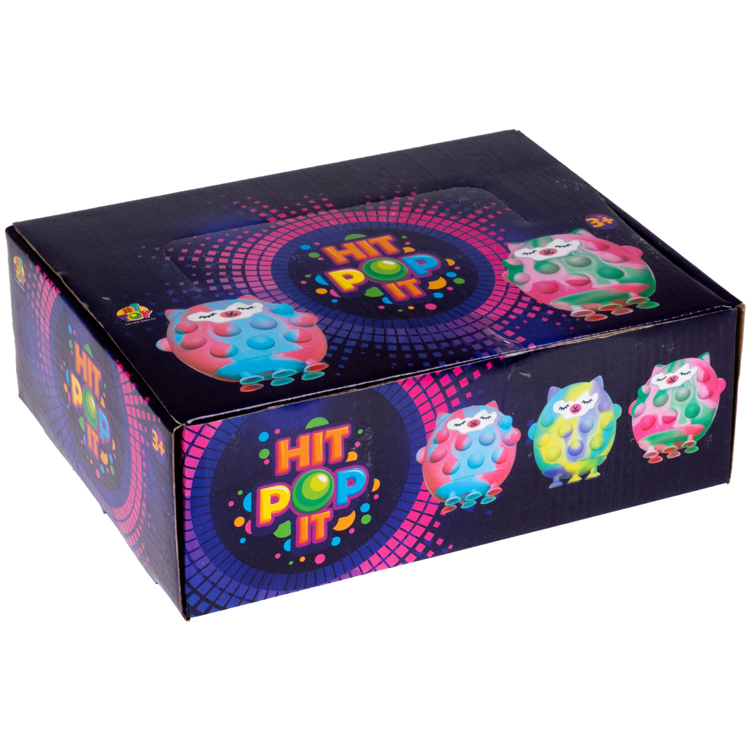 1toy Жмяка Hit Pop It "Лама" 8х7х2 см на присосках, 4 вида в ассортименте