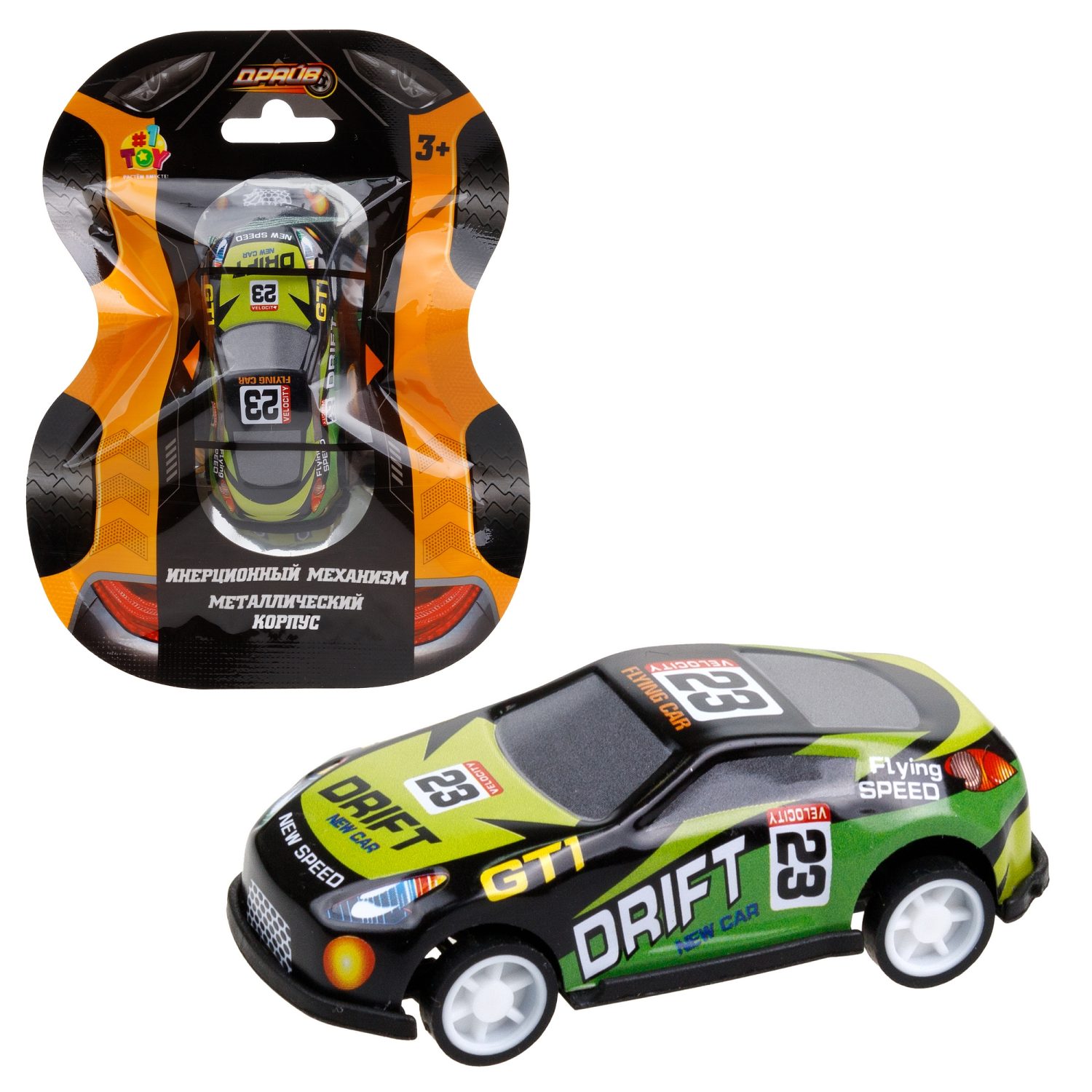 1toy Драйв Микромашинка, металлическая, инерционная, в ассортименте 92 вида