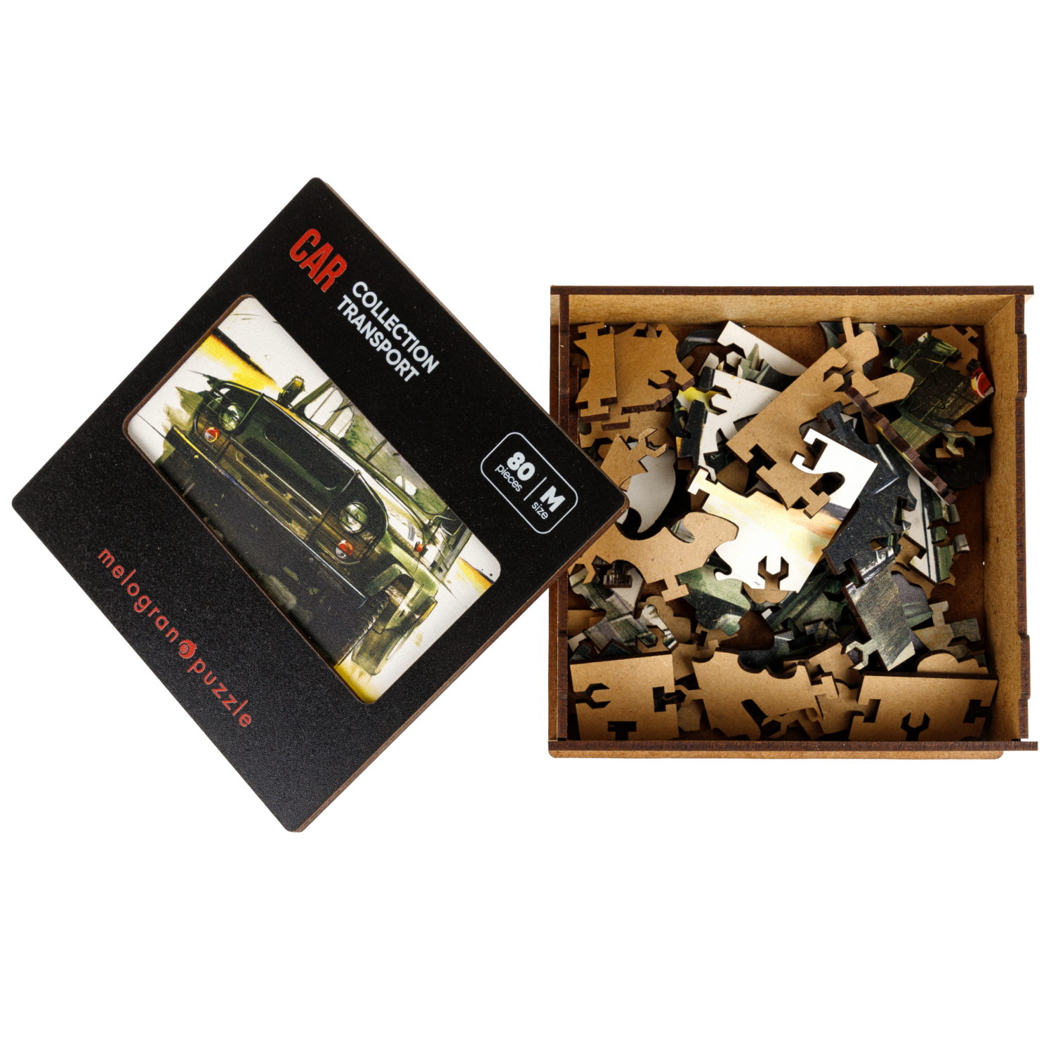 Деревянные пазлы Collection Transport Внедорожник, 80 деталей