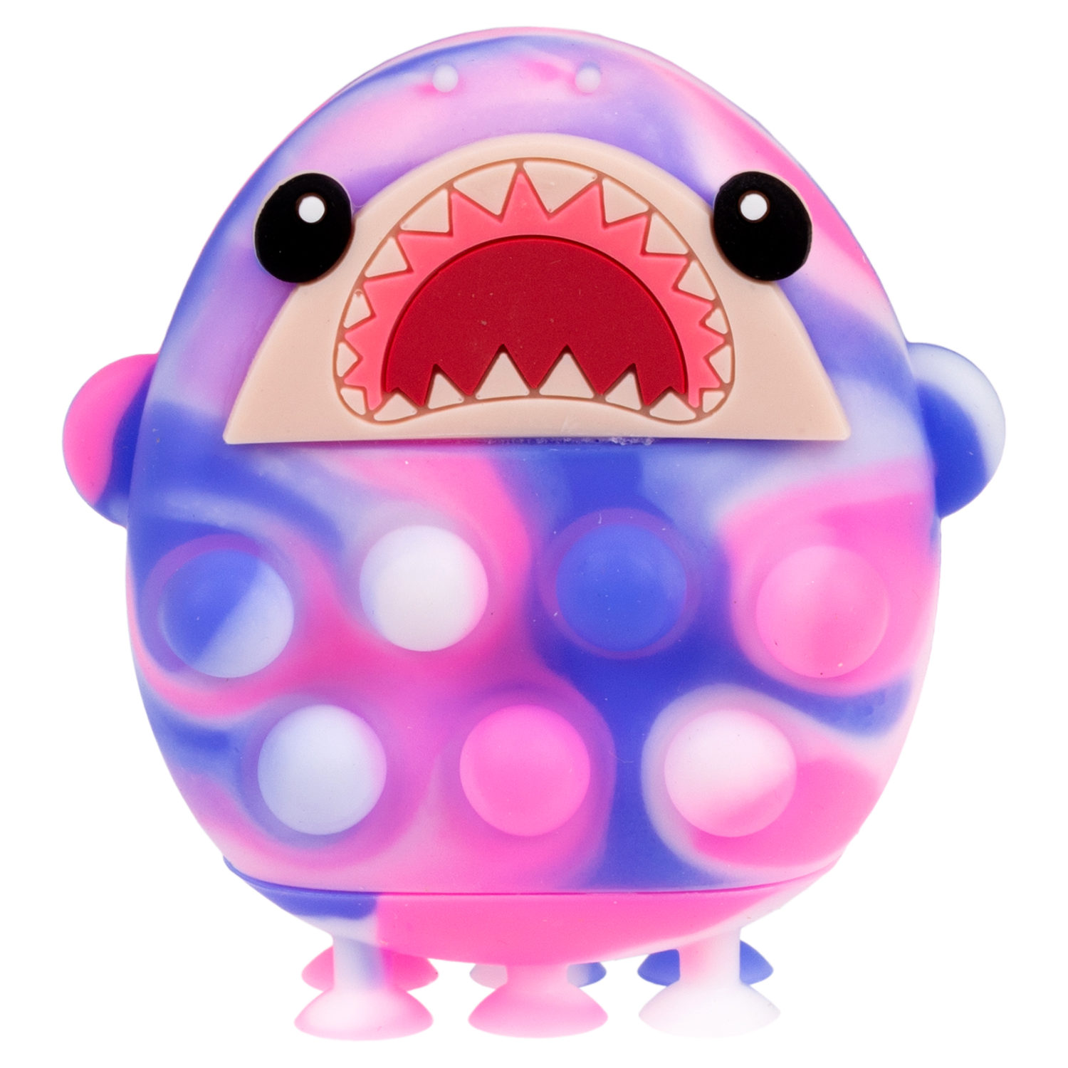 1toy Жмяка Hit Pop It "Акула" на присосках, 8х7х3,5 см, 3 вида в ассортименте