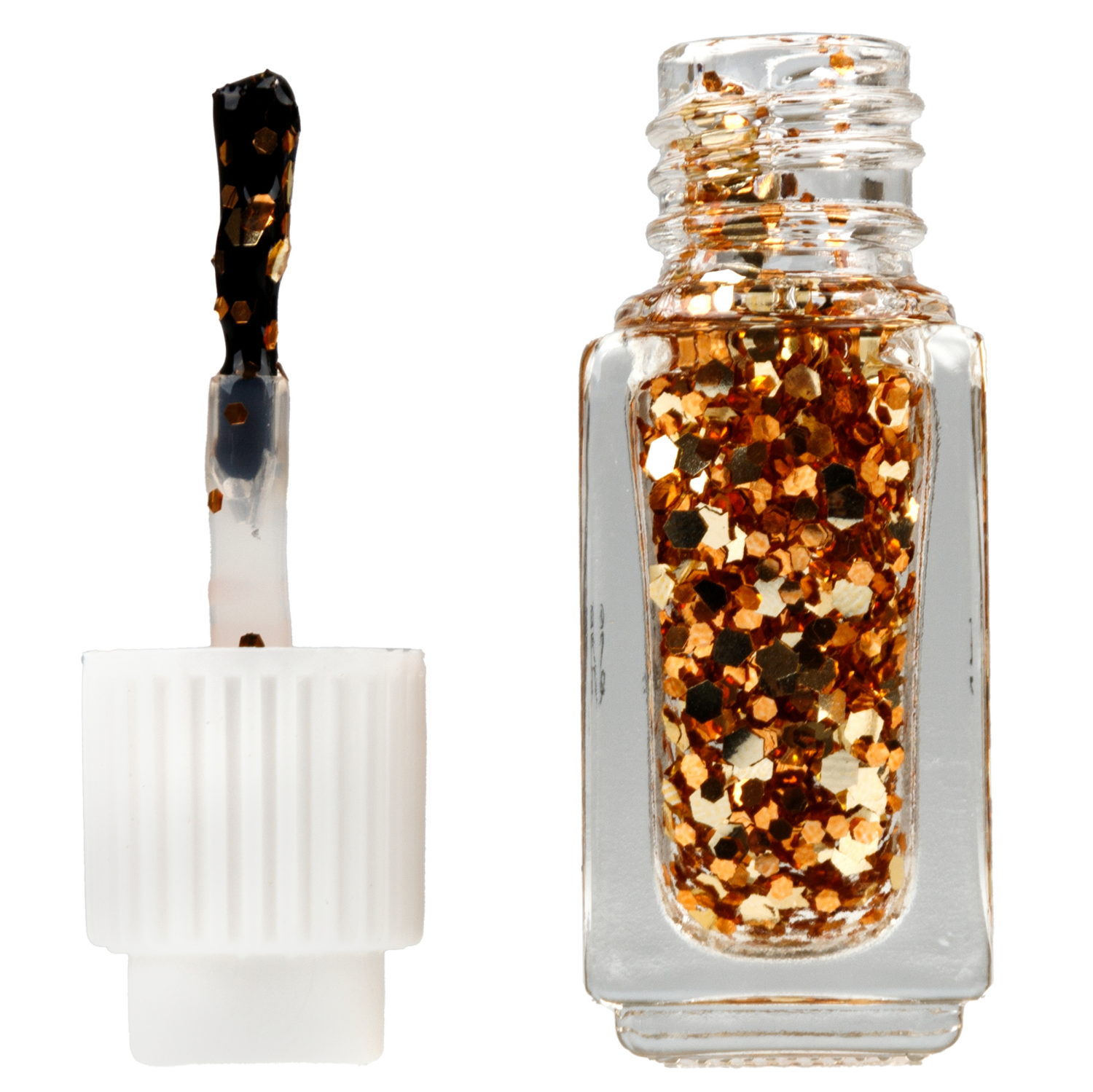 Двойной лак для детских ногтей Lukky Angel Just Duet зефирно-перламутровый и золотой с блестками, 2 по 4 мл