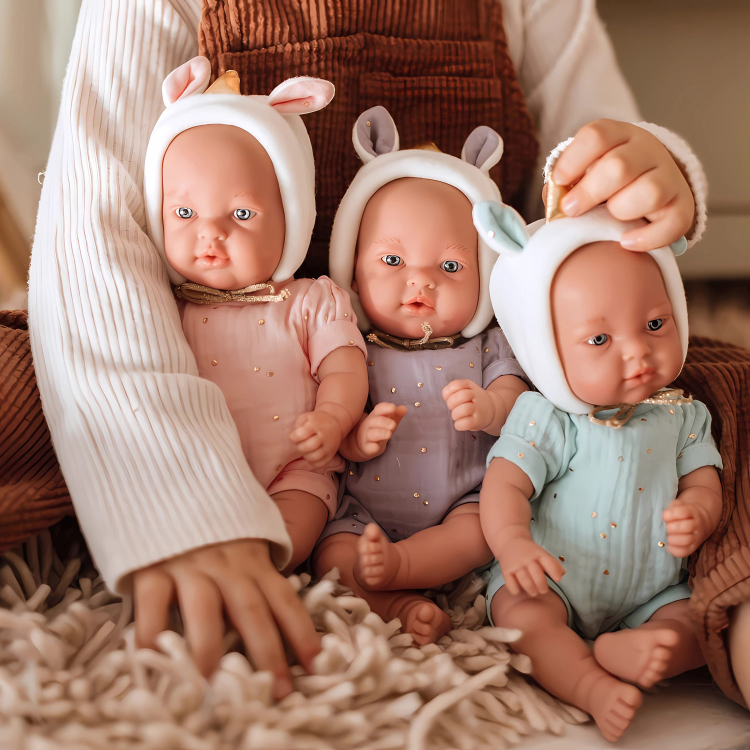 Кукла реборн 28 см ARIAS EXPOSITOR испанская, мягкая с виниловыми конечностями, реалистичная, младенец