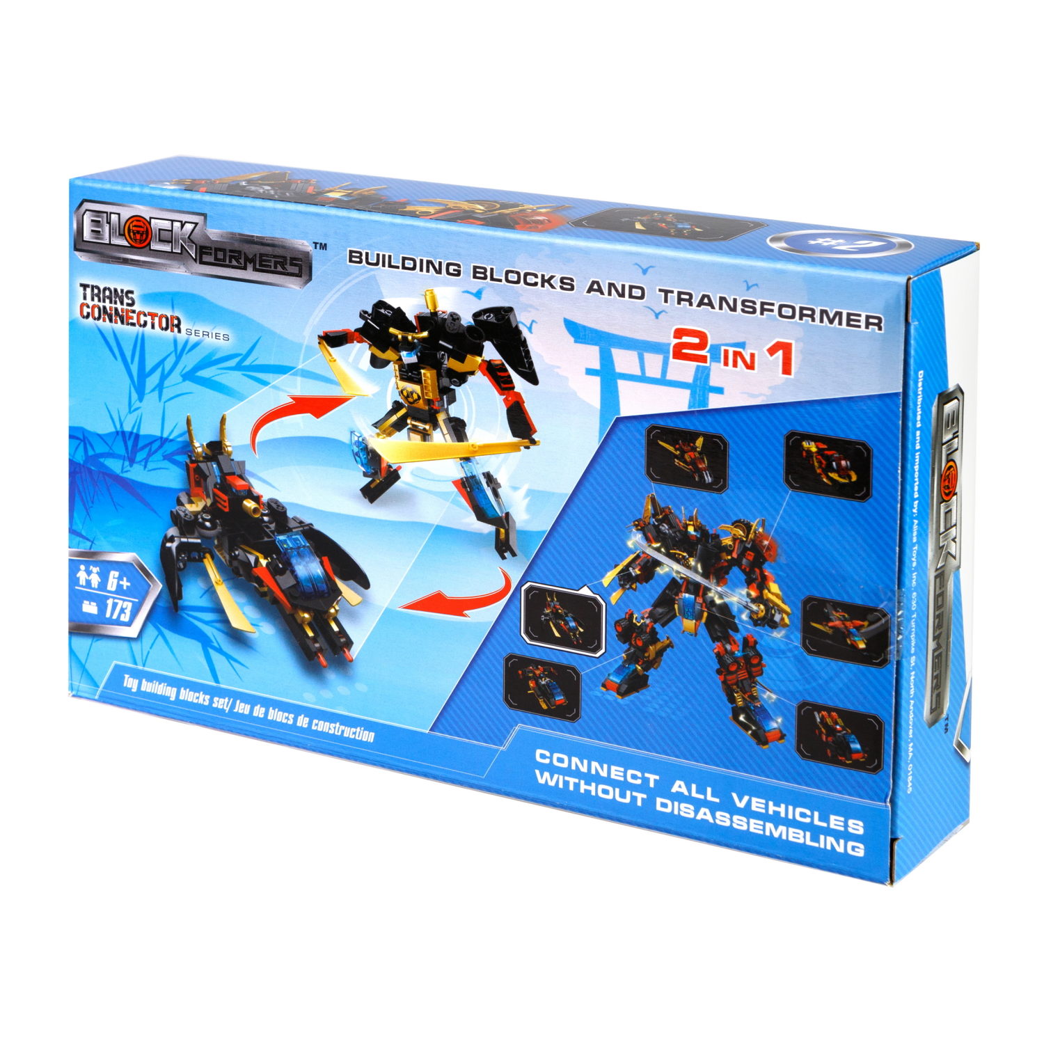 Конструктор  Трансформер BLOCKFORMERS  "Мегасамурай" Cерия TRANS CONNECTOR, 6 видов на выбор