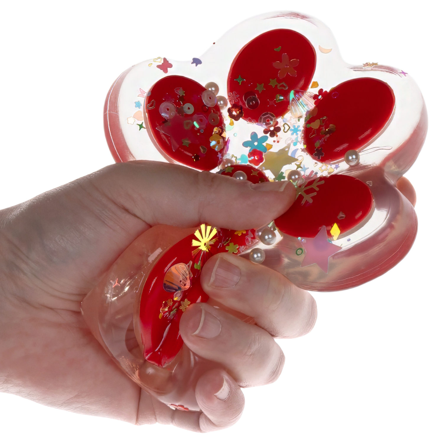 Таба лапа прозрачная 1TOY Крутой замес, большая, 14х3,5 см