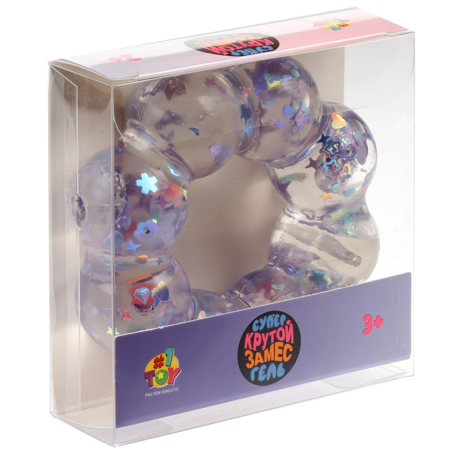 Игрушка-антистресс 1TOY Крутой замес «Супергель» браслет блестки 8*8 см