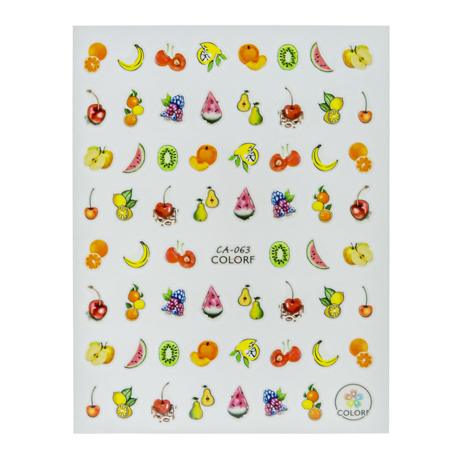 Набор для маникюра детский LUKKY Нэйл-Дизайн 2 Фруктики: лак для ногтей розовый перламутр и наклейки