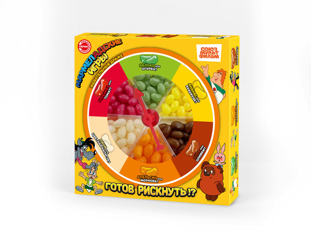 МАРМЕЛАДСКИЕ ИГРЫ Союзмультфильм подарочный набор, блок 1 шт. (120г х 24)