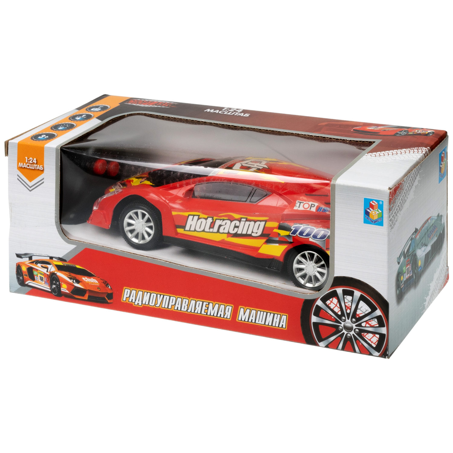 Машинка на пульте управления 1TOY со светом