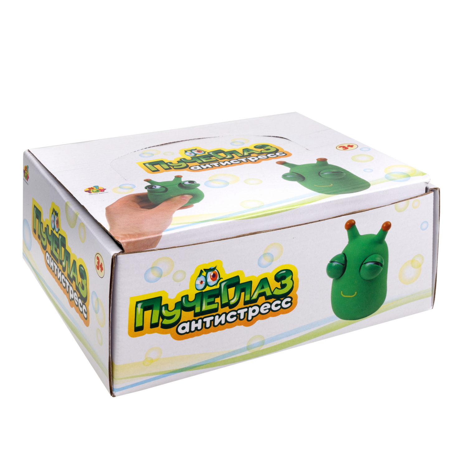 1toy Пучеглаз-антистресс "Гусеница" 4,4х4,9х7,3 см