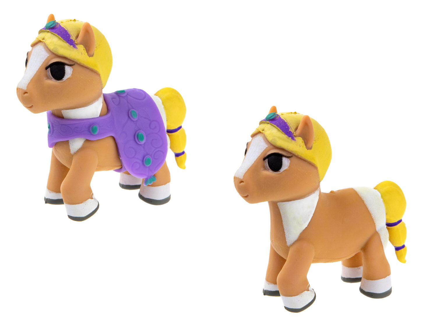 1TOY Пони на фасоне Ириска, пони тянущиеся в костюмчиках 10см,  пакет с окном, 12 шт в д/б