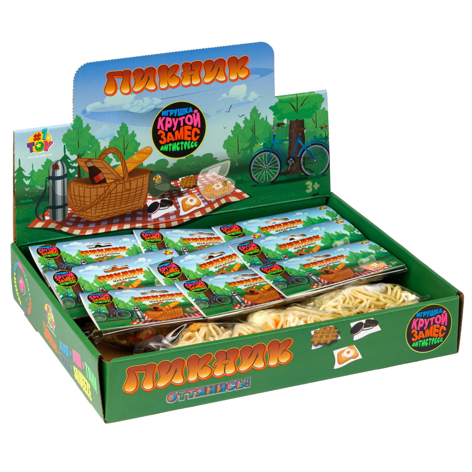 Игрушка-антистресс 1TOY Крутой замес «Макароны», в ассортименте