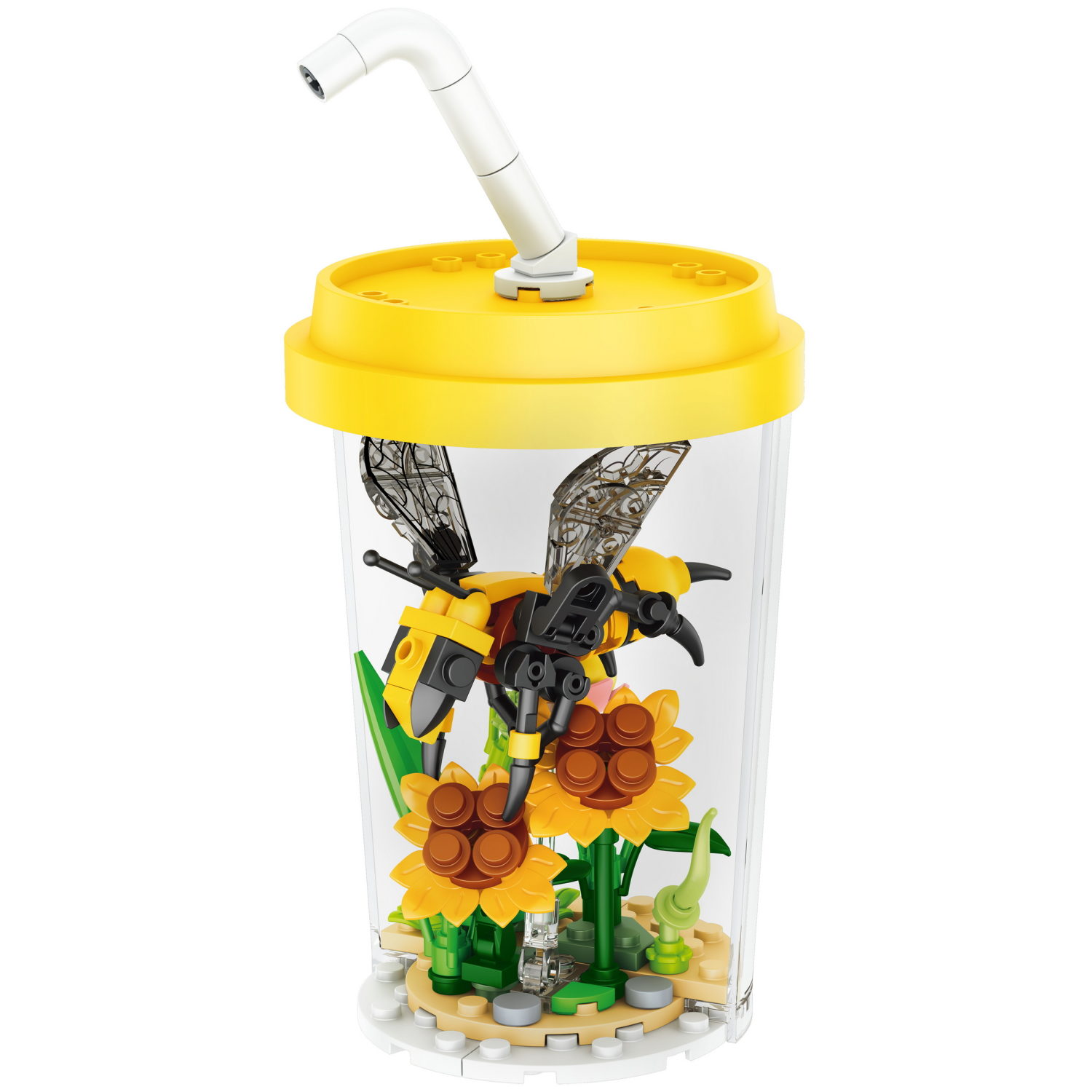 Конструктор 1TOY Blockformers Цветочная коллекция "Волшебная пчелка", 161 деталь