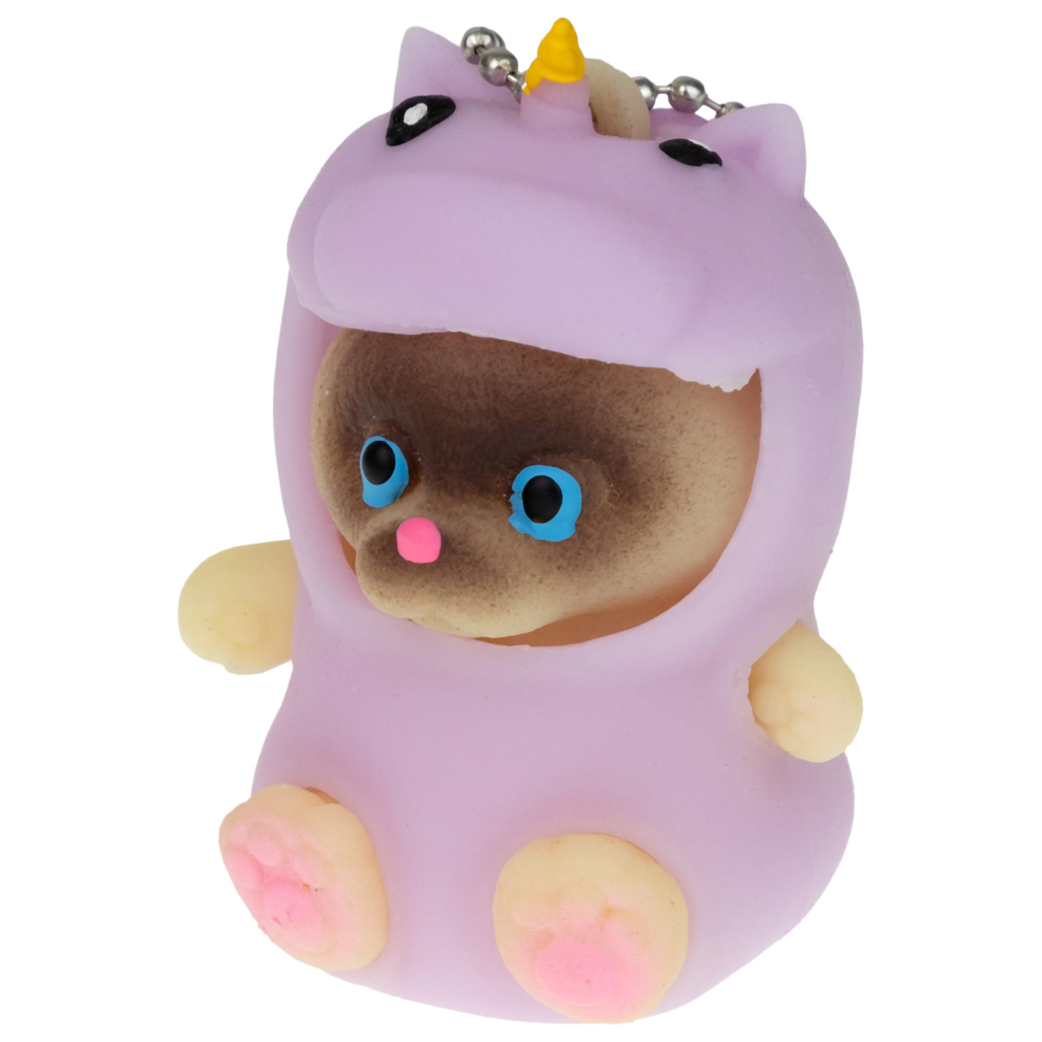 Игрушка антистресс для рук 1TOY Маскарад для зверят, мягкая, резиновая, сквиш, жмякалка, мялка, брелок детский, для взрослого, 12 видов в ассортименте