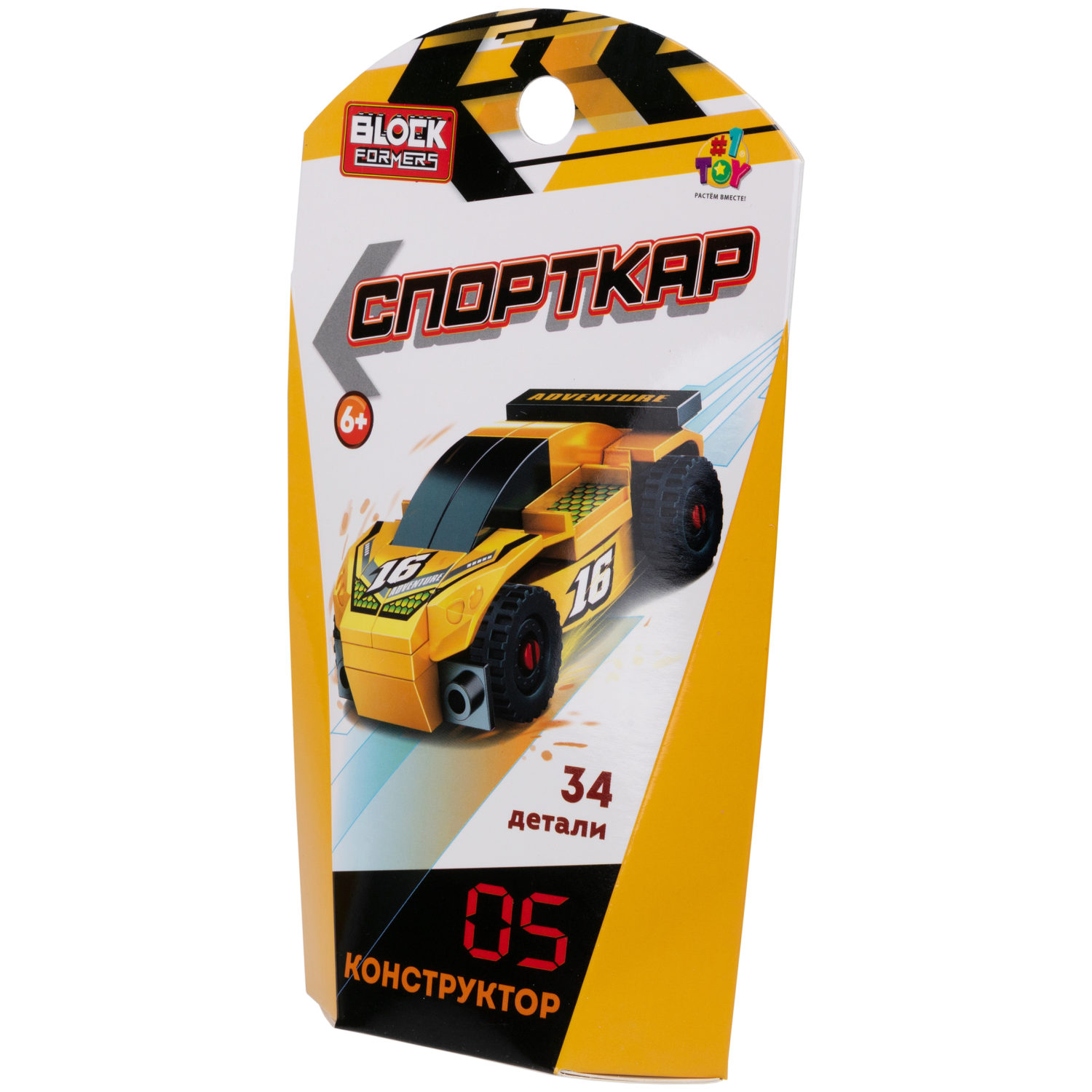1TOY конструктор Blockformers "Спорткар", в ассортименте 6 видов