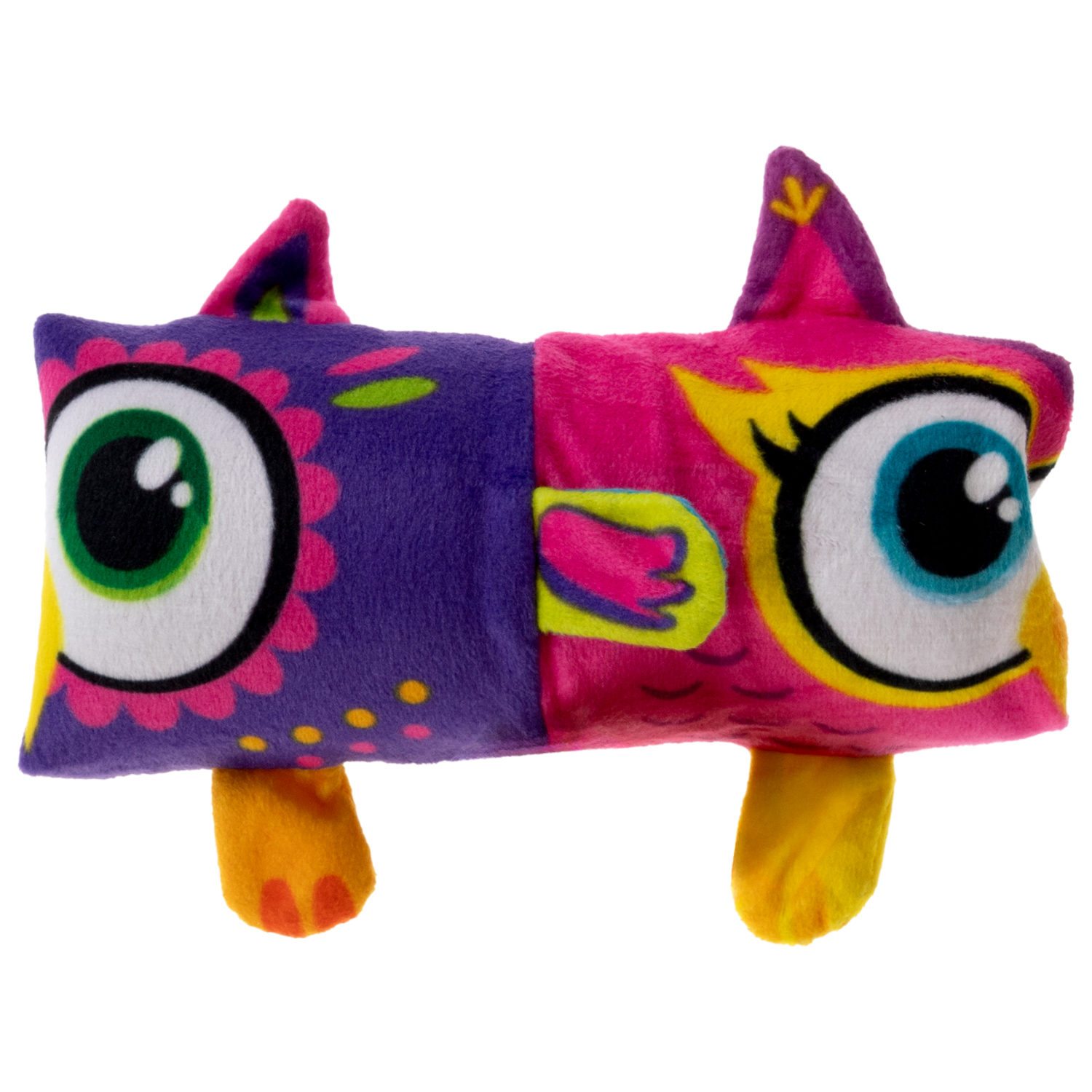 Скользун Вывернушка 2 в 1 1TOY Совы, плюшевая, игрушка-антистресс для рук