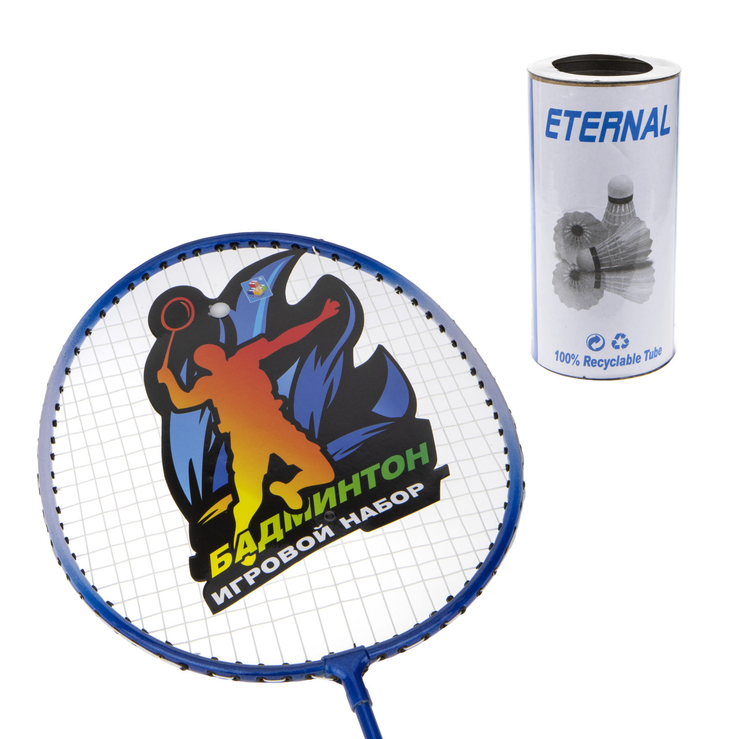 Бадминтон 1TOY 2 ракетки, 2 волана