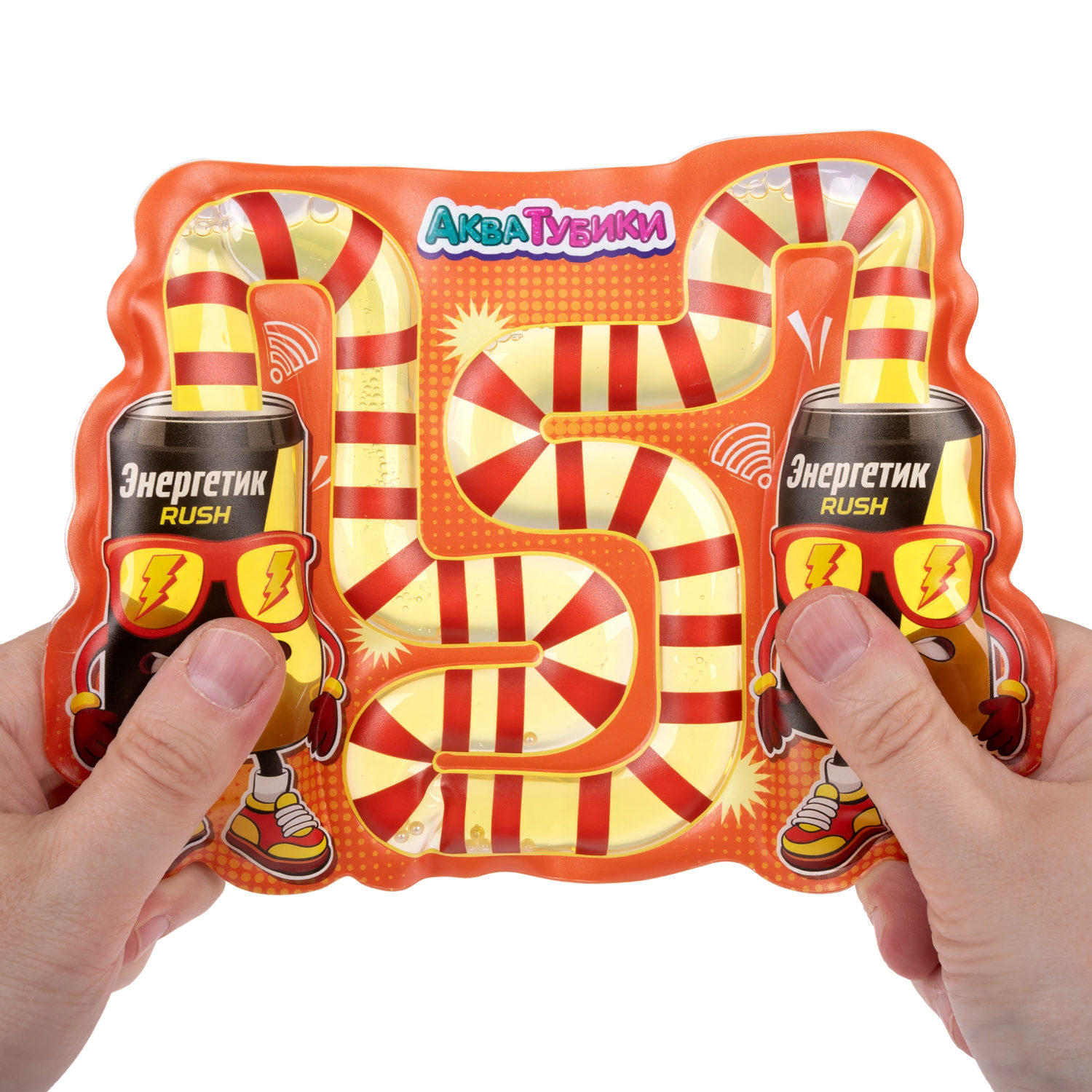 Акватубики 1TOY Бодрячок, антистресс переливайка