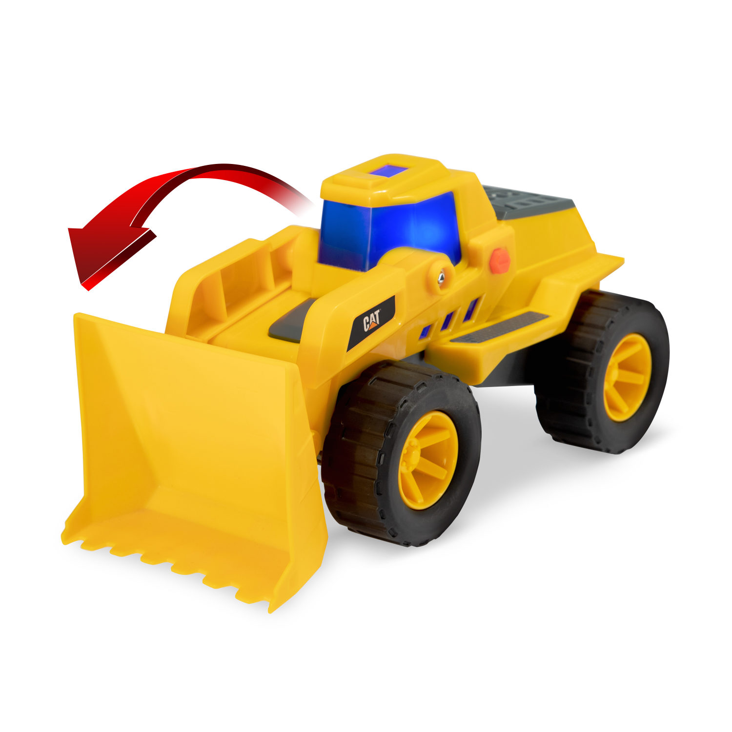 Погрузчик игрушка CAT большой для песочницы, трактор с ковшом, экскаватор