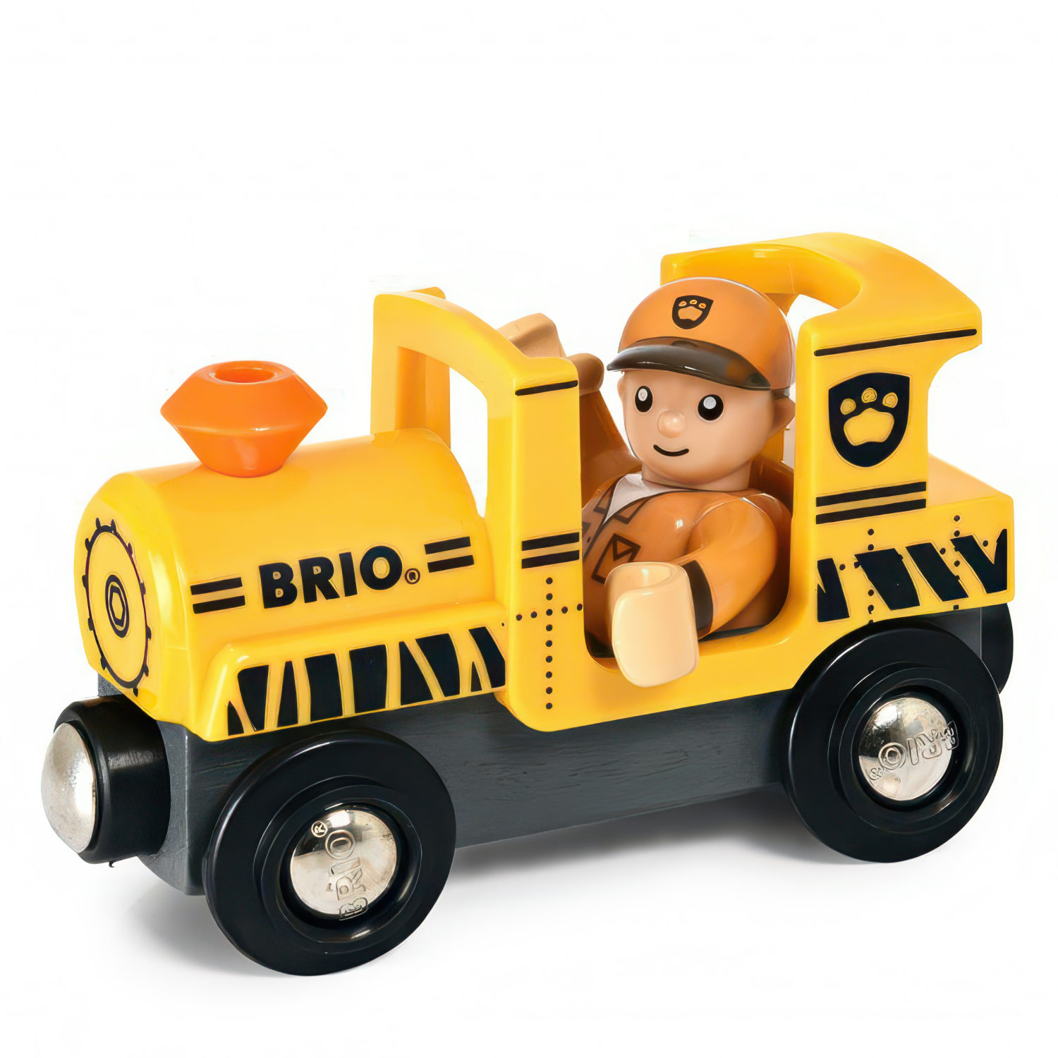 Деревянная железная дорога BRIO "Сафари", поезд детский на рельсах - паровозик на магнитах, 26 элементов