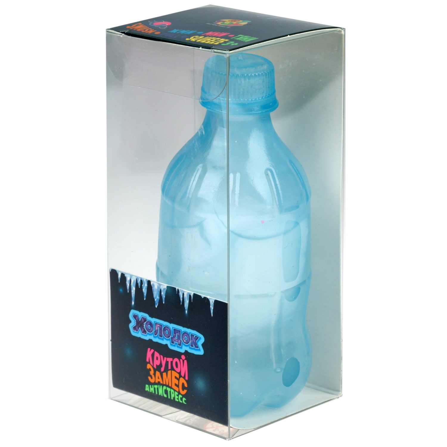 Антистресс-игрушка с эффектом охлаждения 1TOY Крутой замес Холодок бутылка, 11х5,5 см, в ассортименте