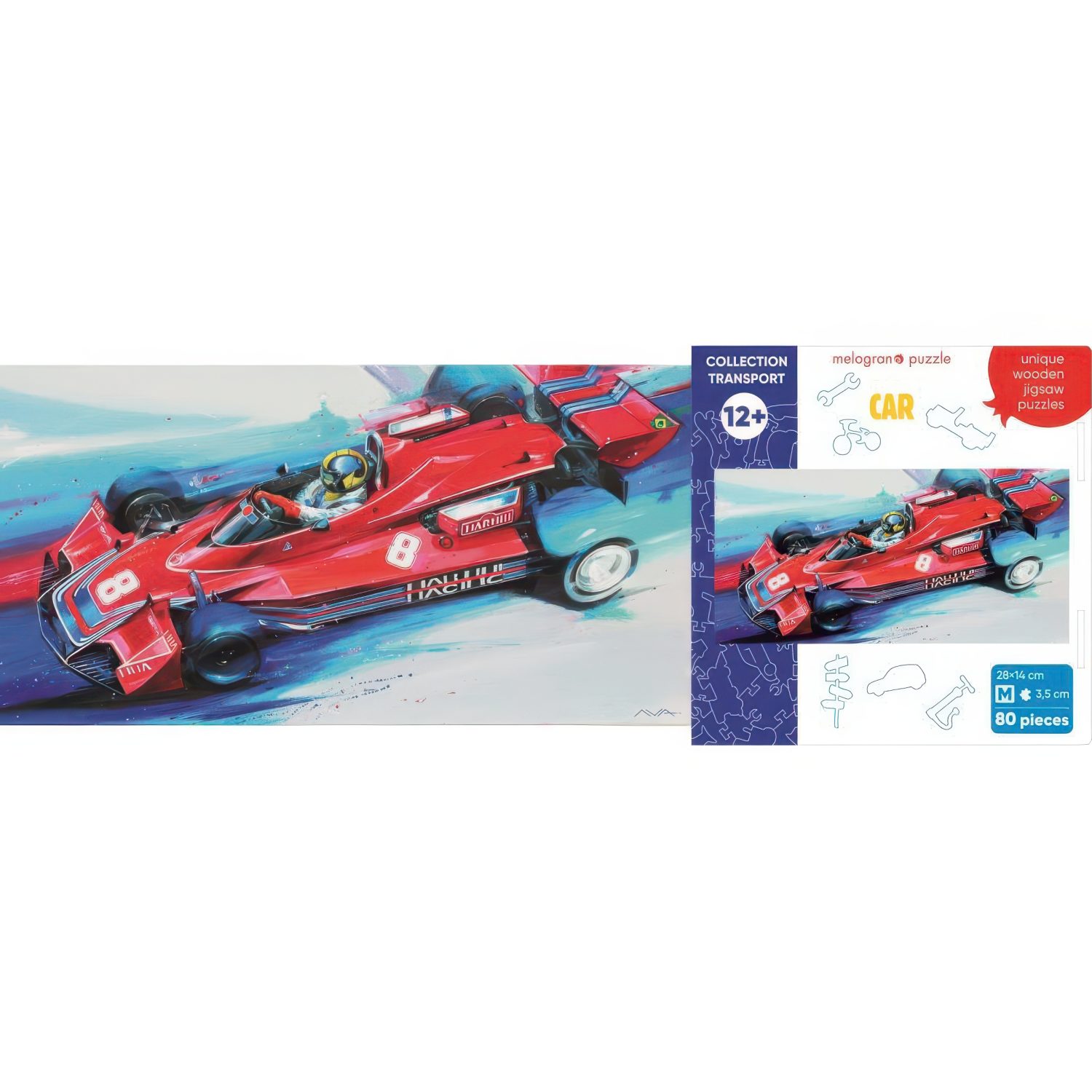 Пазлы Collection Transport Гоночный автомобиль, 80 деталей