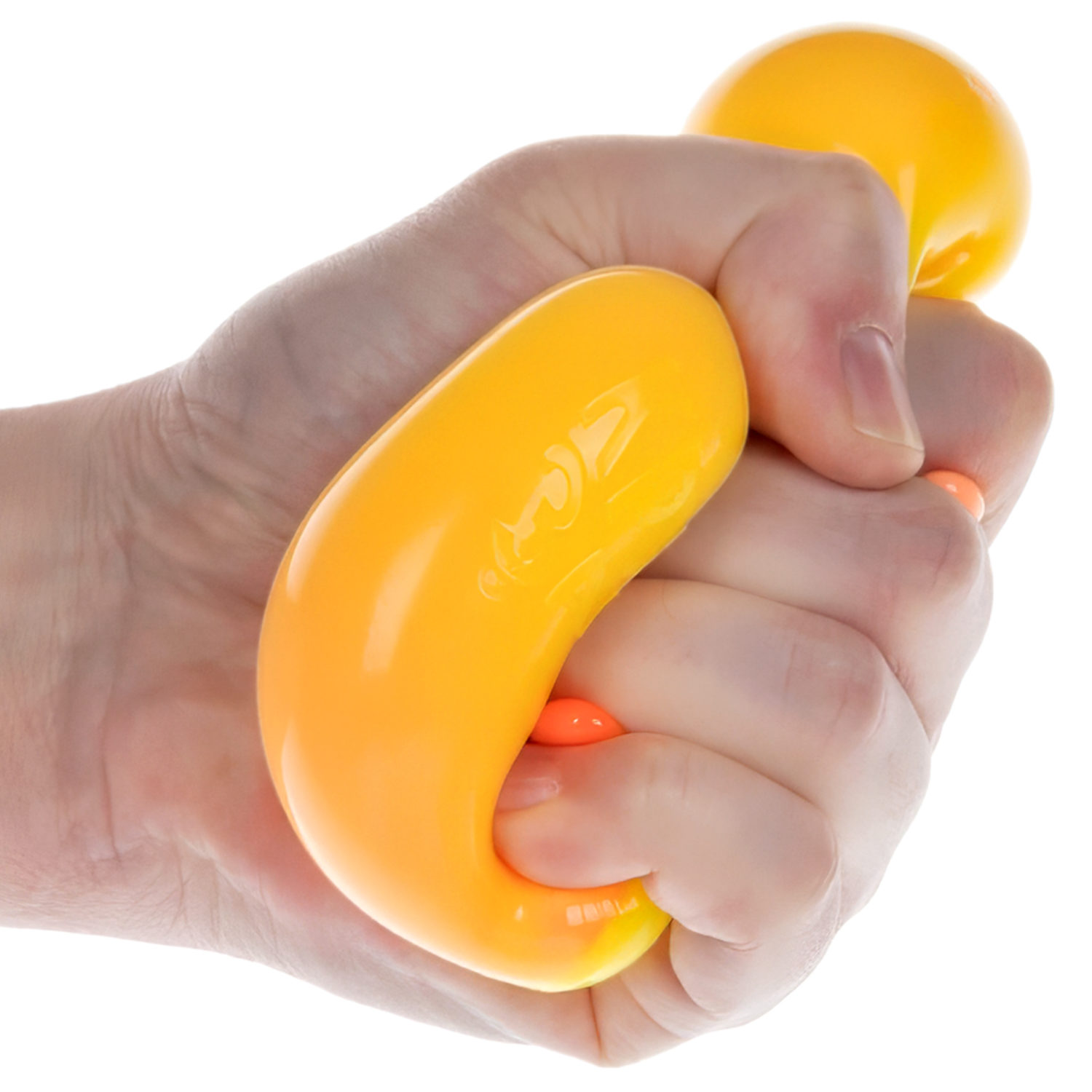 Игрушка-антистресс 1TOY Крутой замес Плюшарик, меняет цвет, 6 см, желтый