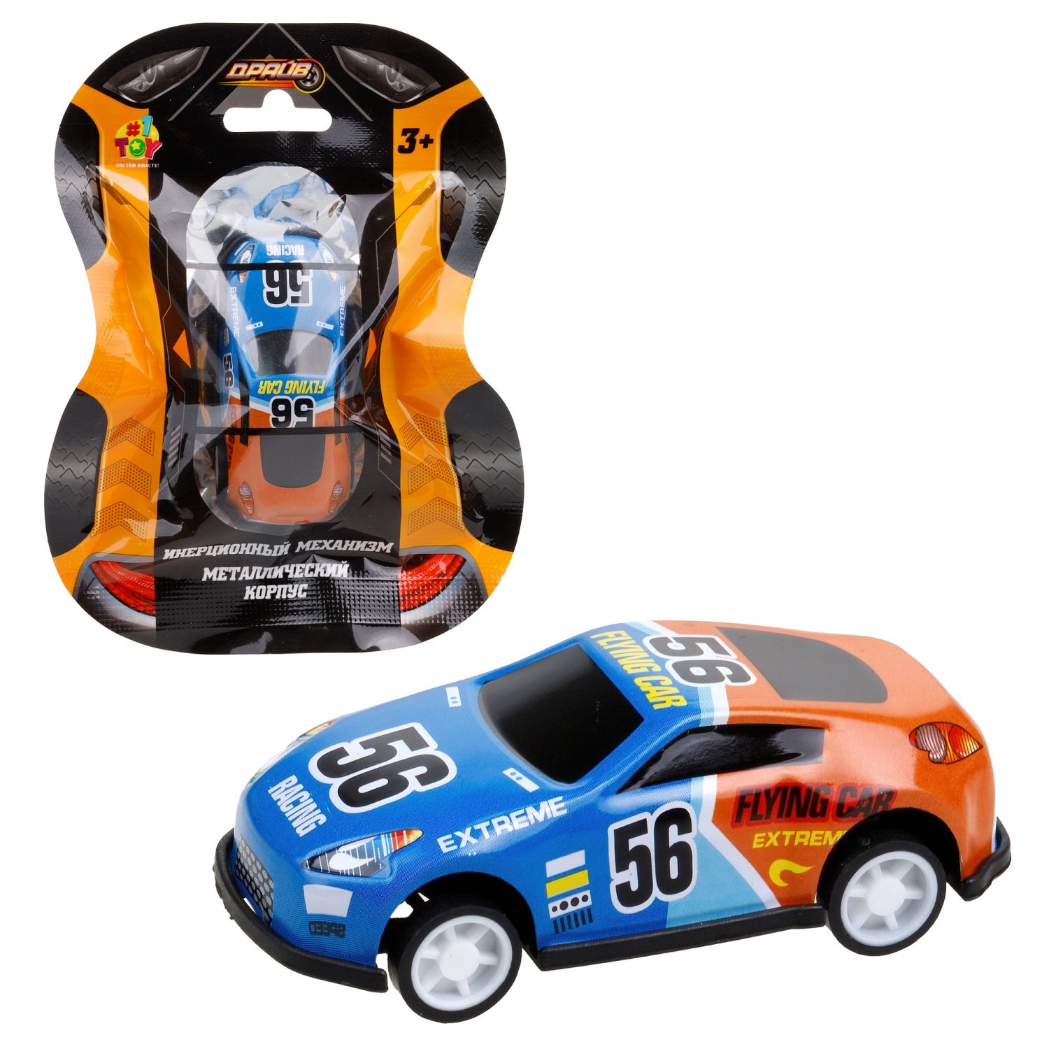 1toy Драйв Микромашинка, металлическая, инерционная, в ассортименте 92 вида