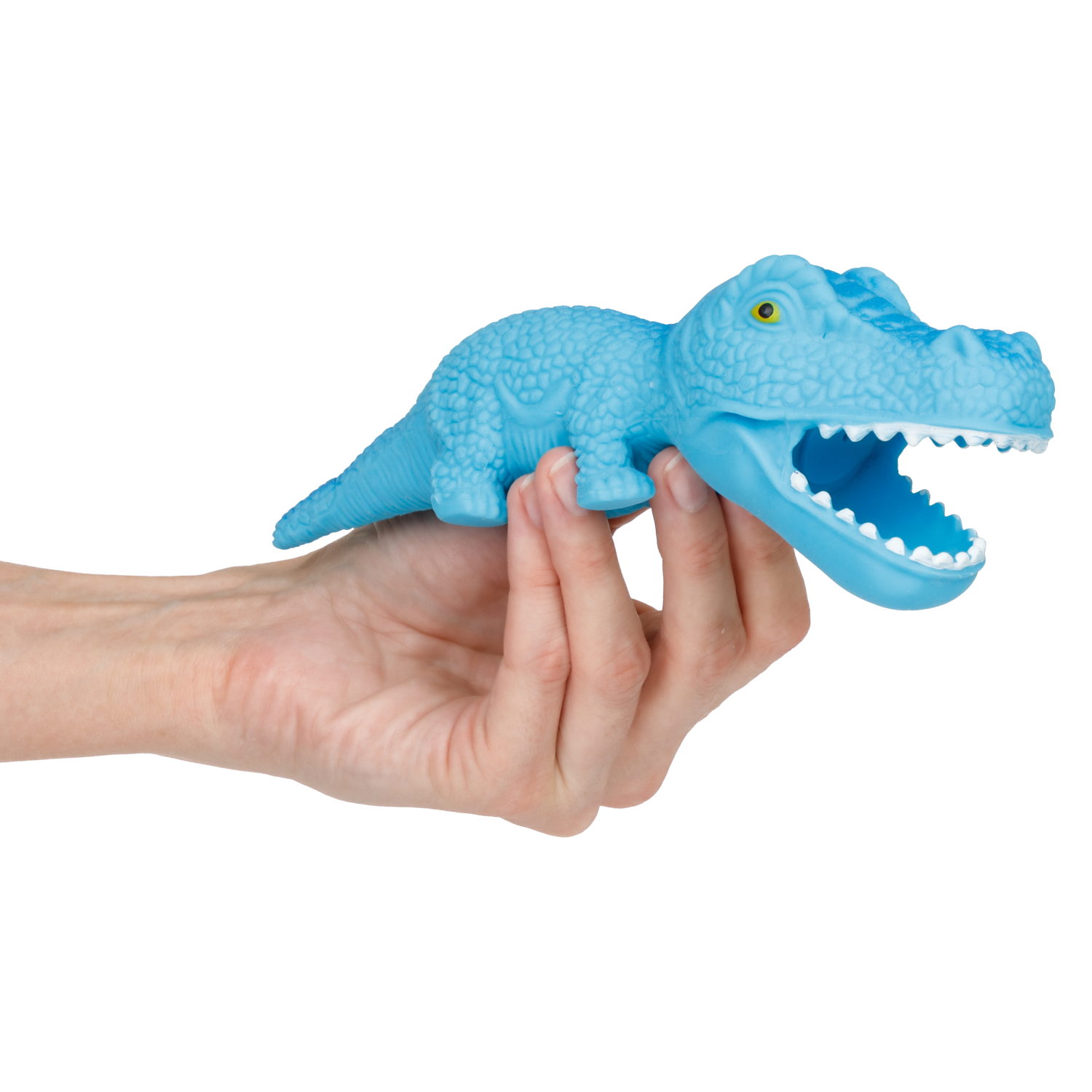 Игрушка-антистресс 1TOY Крутой замес «Крокозавр», синий