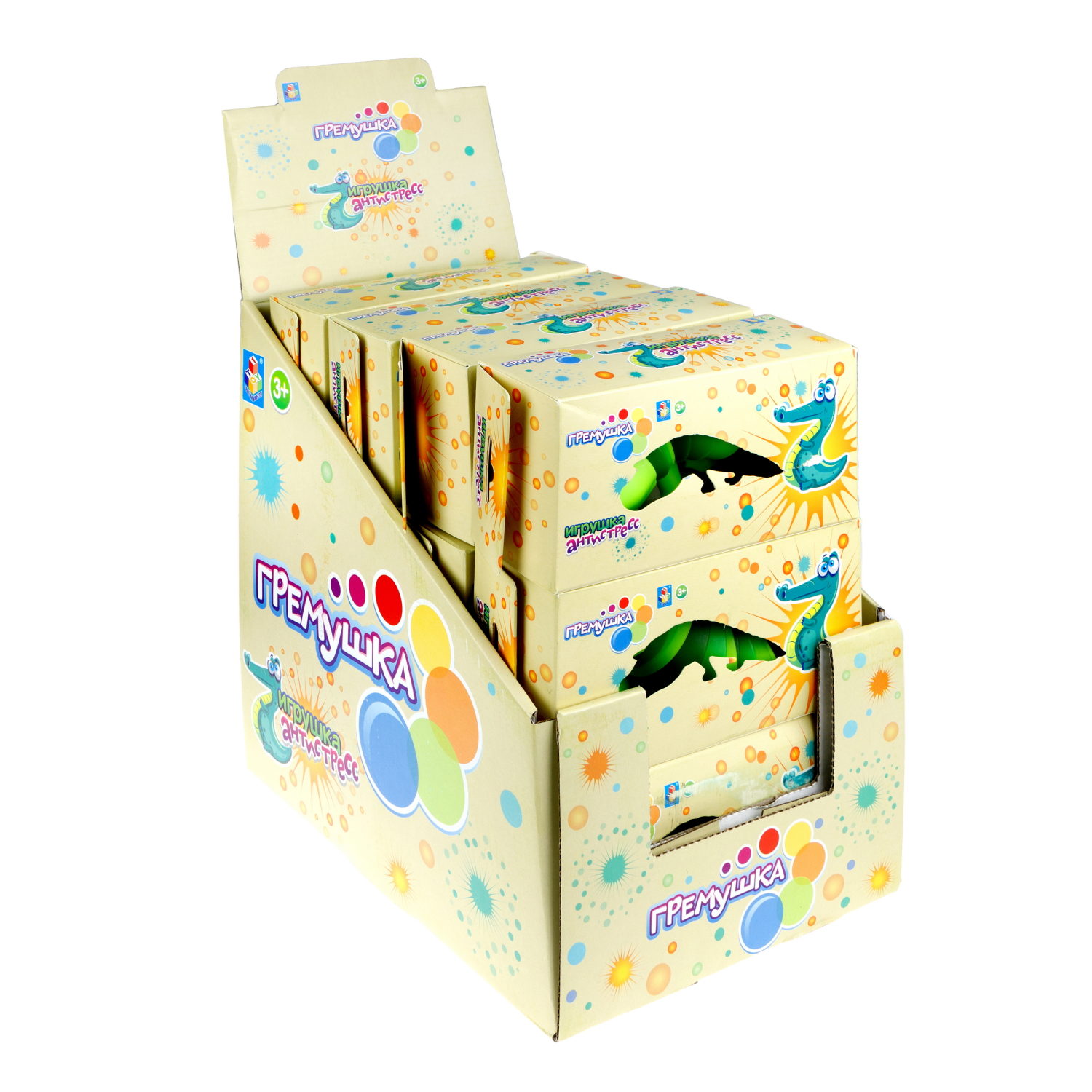 Крокодил 1TOY Гремушка 