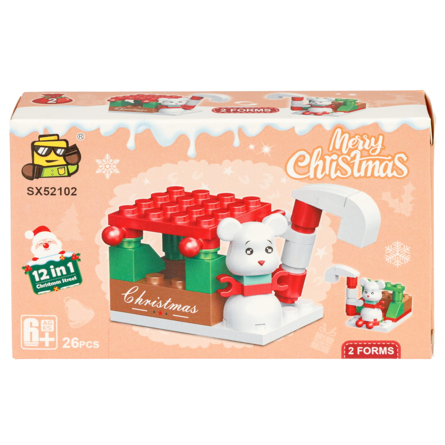 Конструктор 1TOY Blockformers С Новым годом! 12 видов, от 23 до 29 деталей