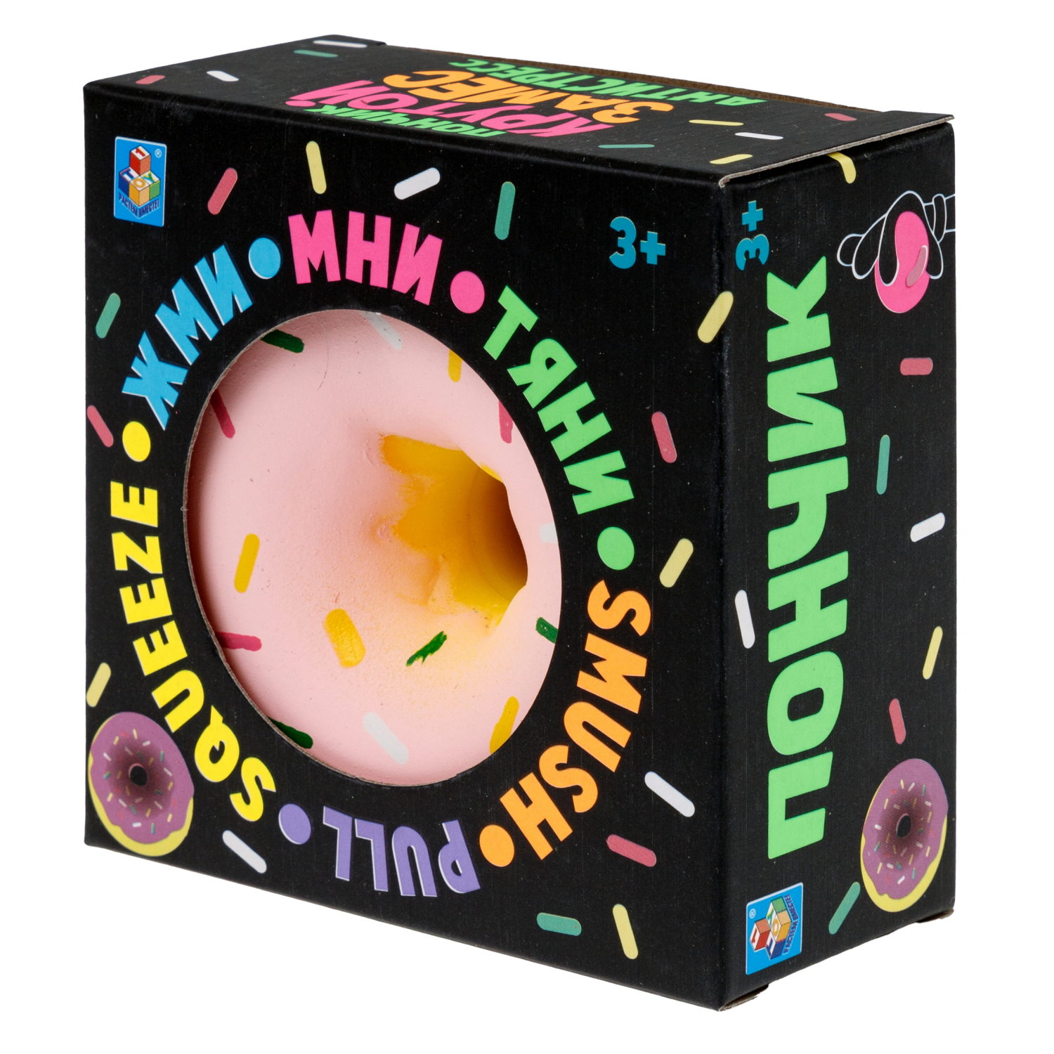 Игрушка-антистресс 1TOY Крутой замес «Пончик», в ассортименте