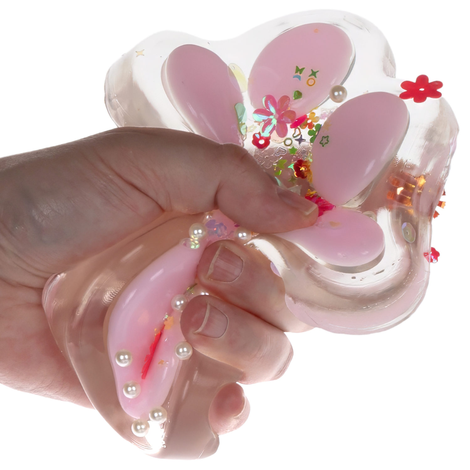 Таба лапа прозрачная 1TOY Крутой замес, большая, 14х3,5 см