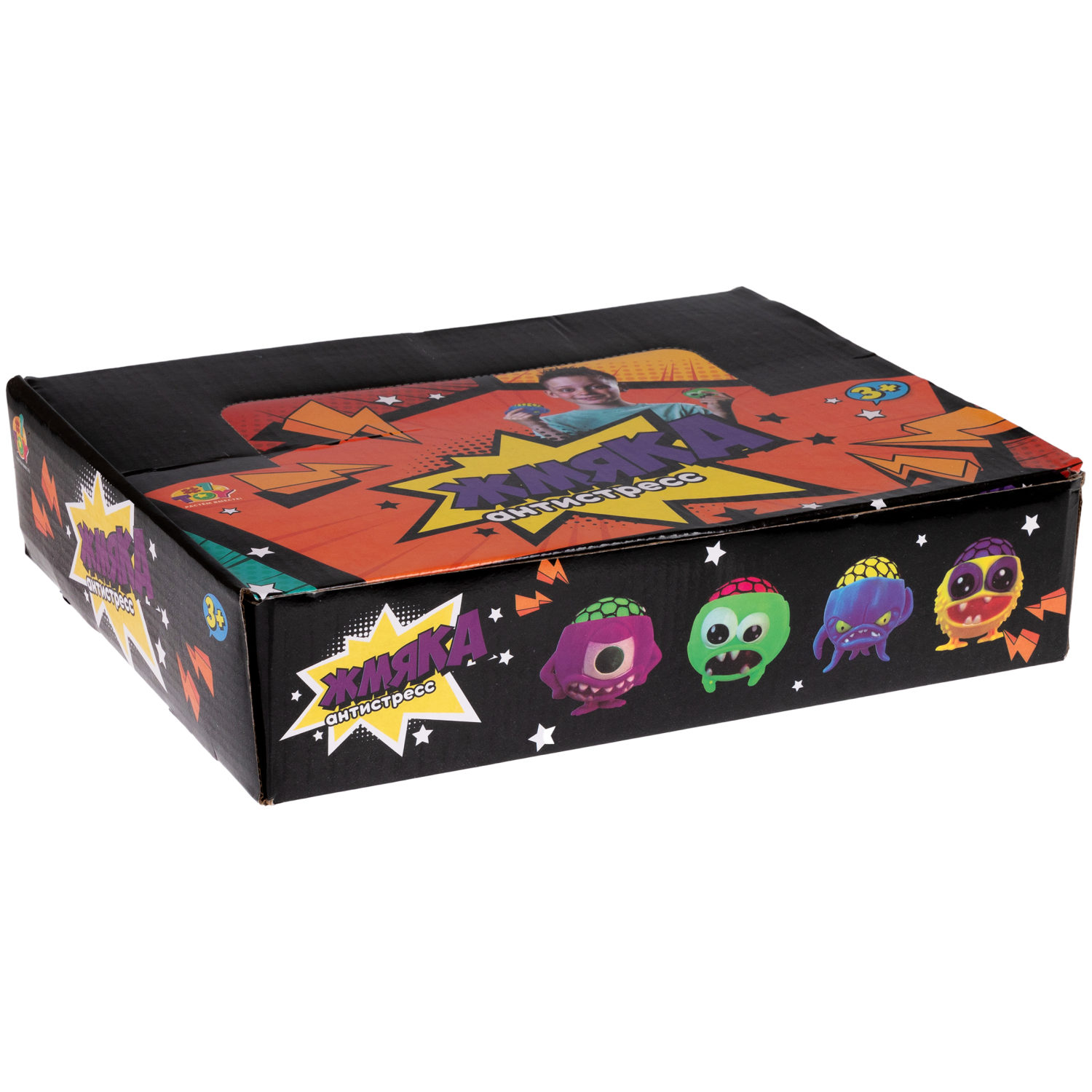 Антистресс-игрушка для рук 1toy Инопланетянин, для детей и взрослых, 4 цвета в ассортименте