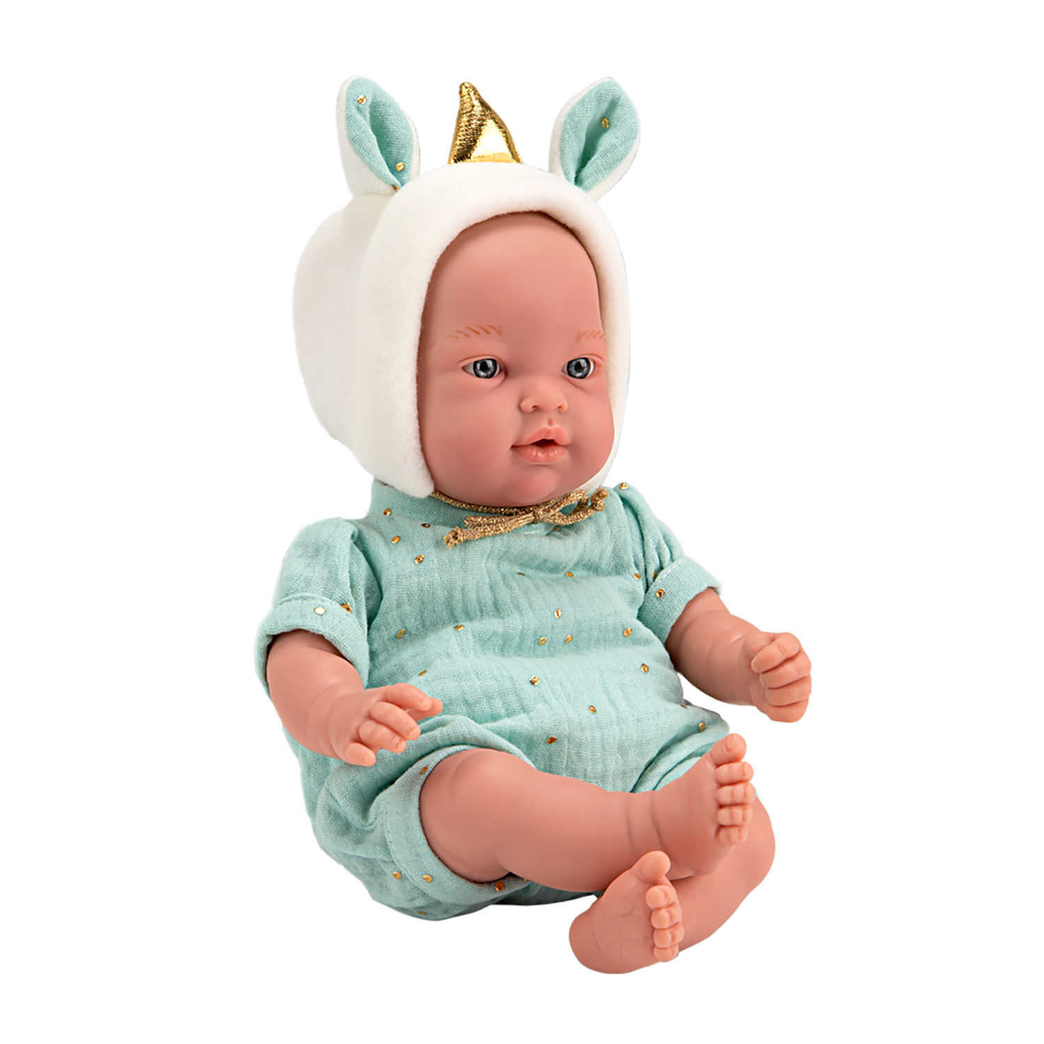 Кукла реборн 28 см ARIAS EXPOSITOR испанская, мягкая с виниловыми конечностями, реалистичная, младенец
