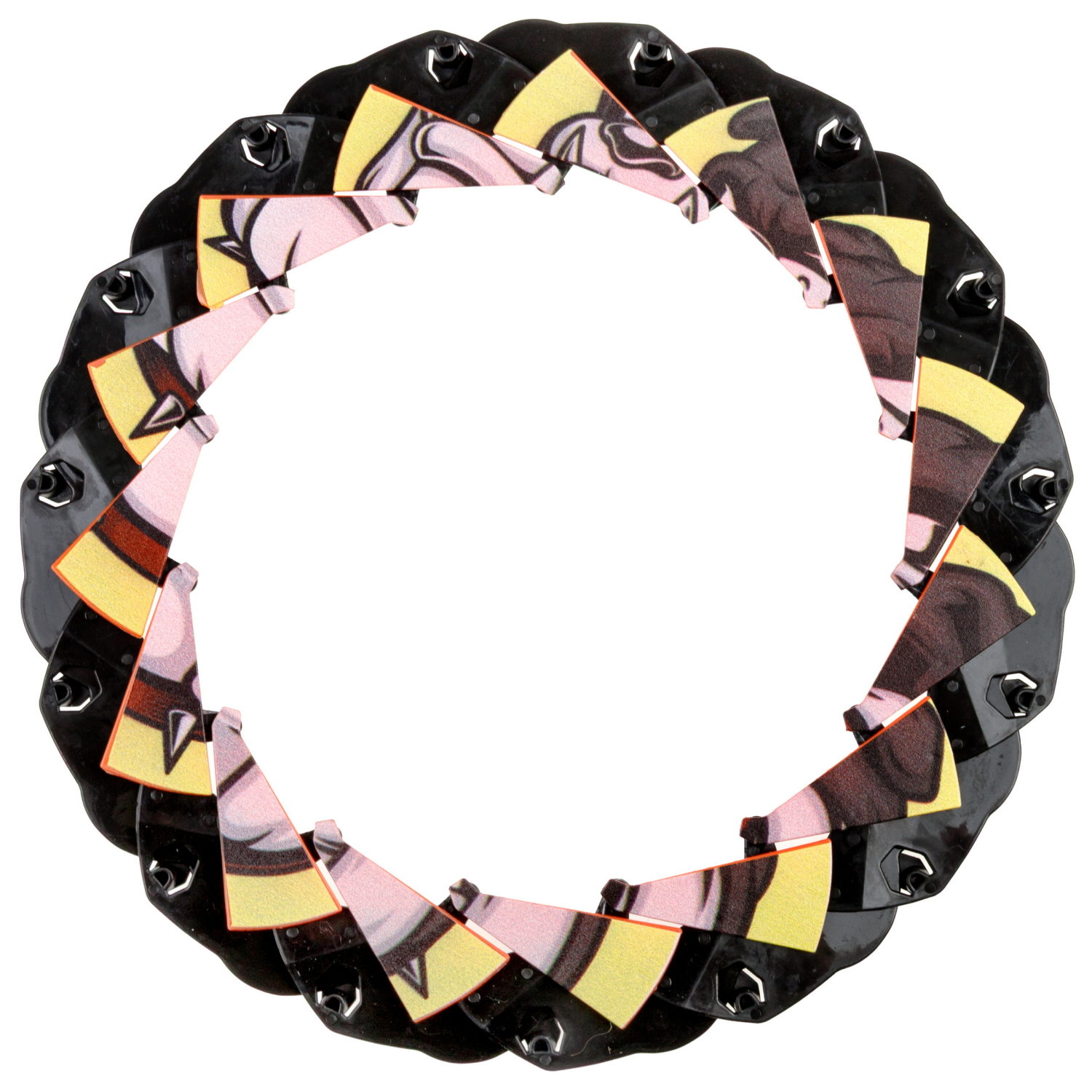 Фрисби складной 1TOY 12/25 см, с принтом, бульдог