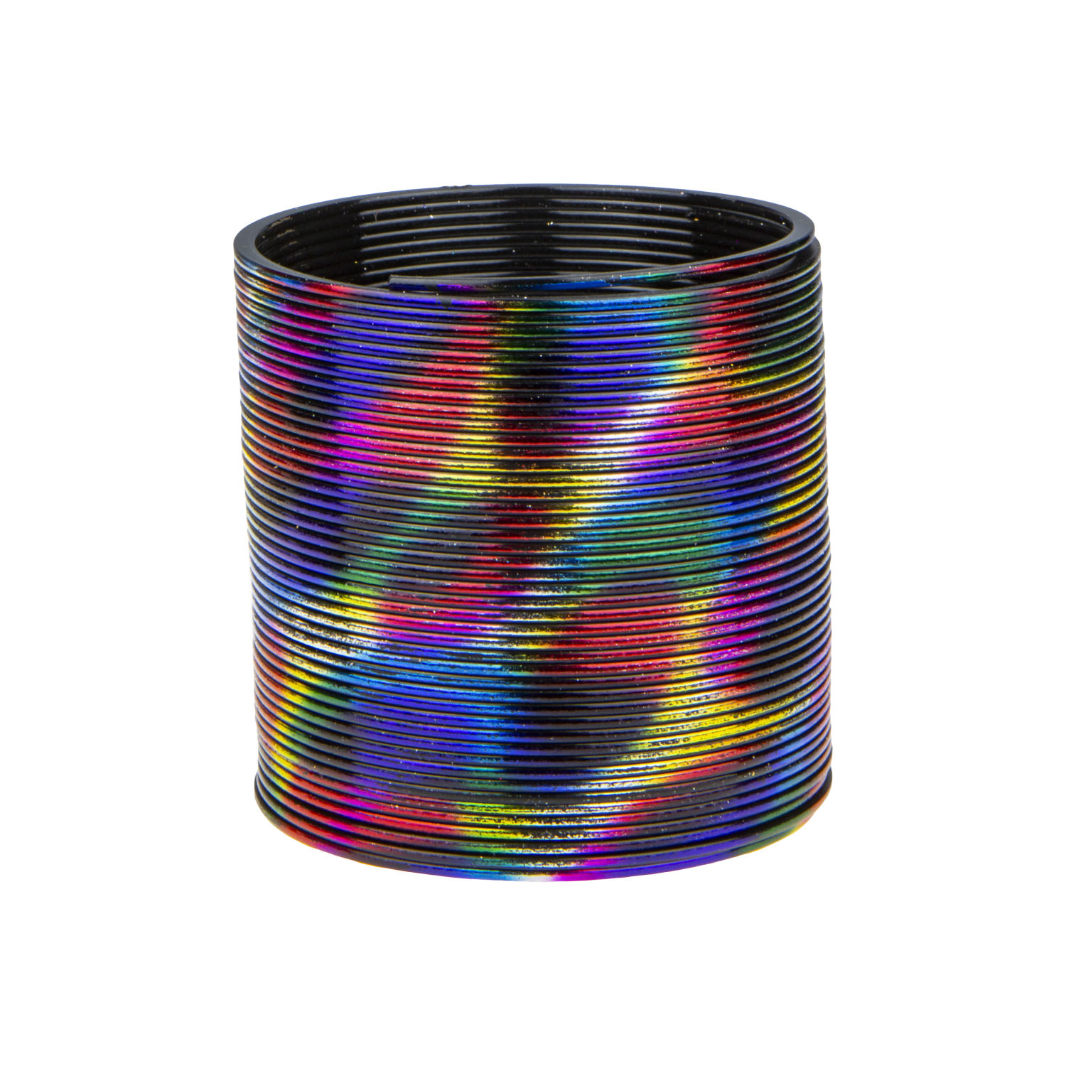 1toy пружинка Радуга-Дуга металлик пятнист. 6,3*6,5см.в пак.16*6*18см