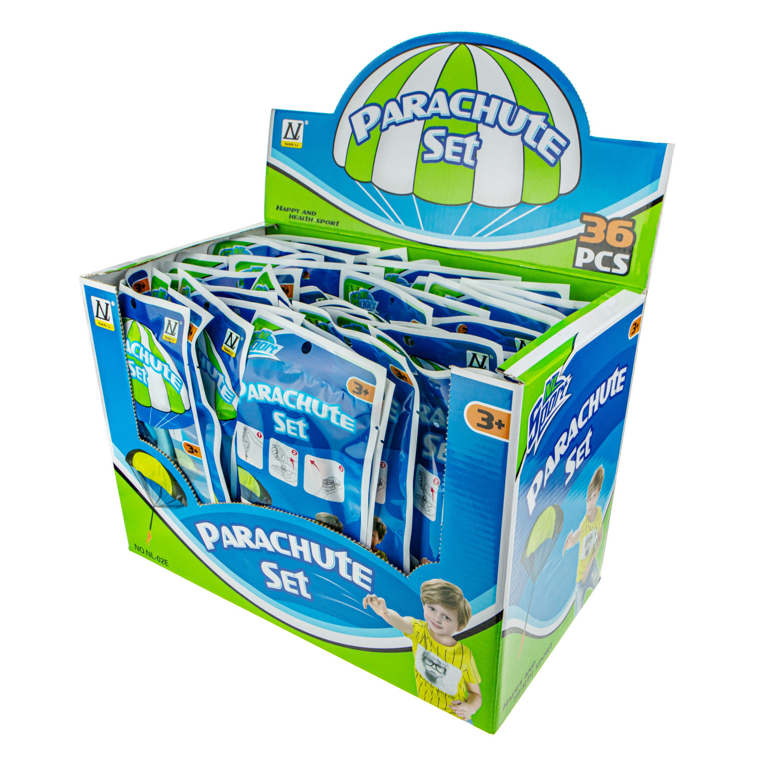 Игрушка парашютист в пакете