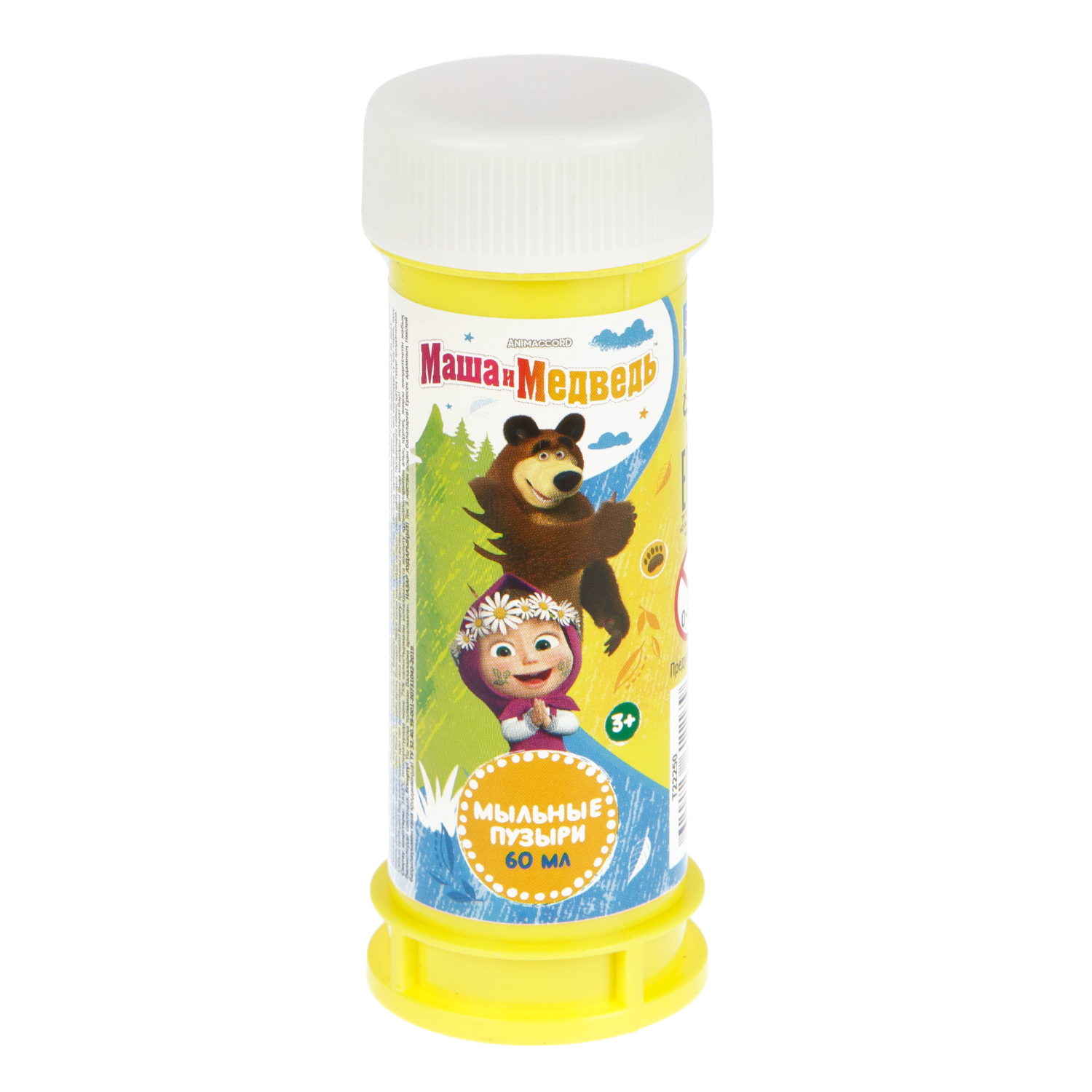 Мыльные пузыри 1TOY Маша и Медведь, 60 мл