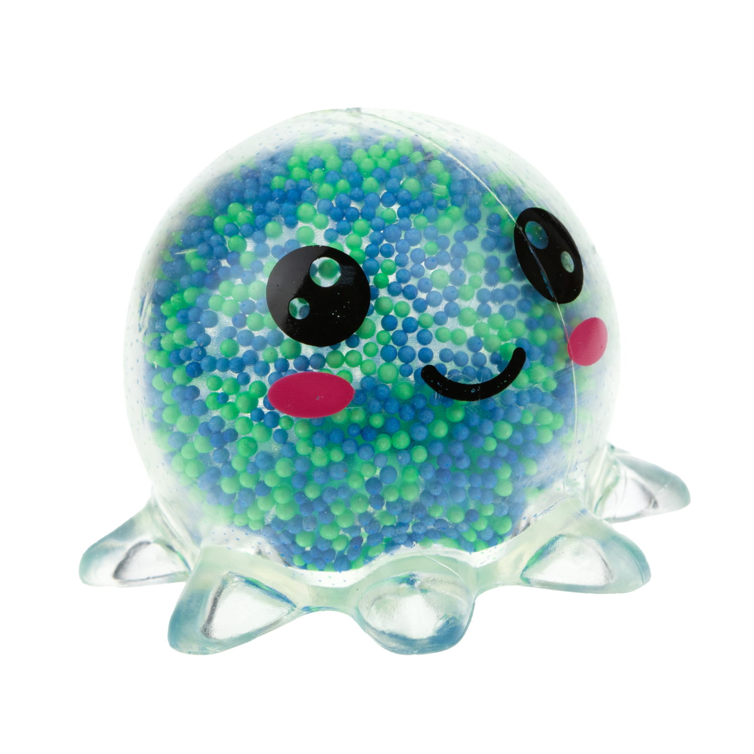 1toy Жмяка осьминог, 8х6,5 см, 3 вида в асс., 12 шт. в д/б