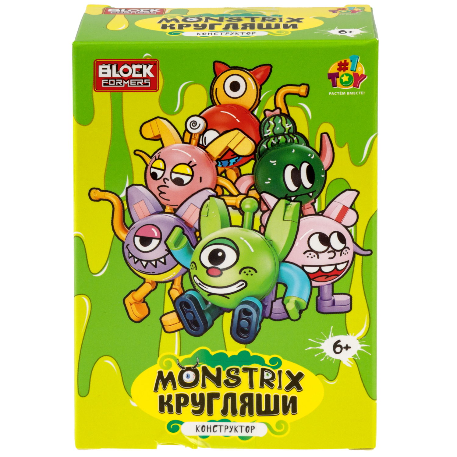 Конструктор 1TOY Blockformers Monstrix: Кругляши, 12 видов