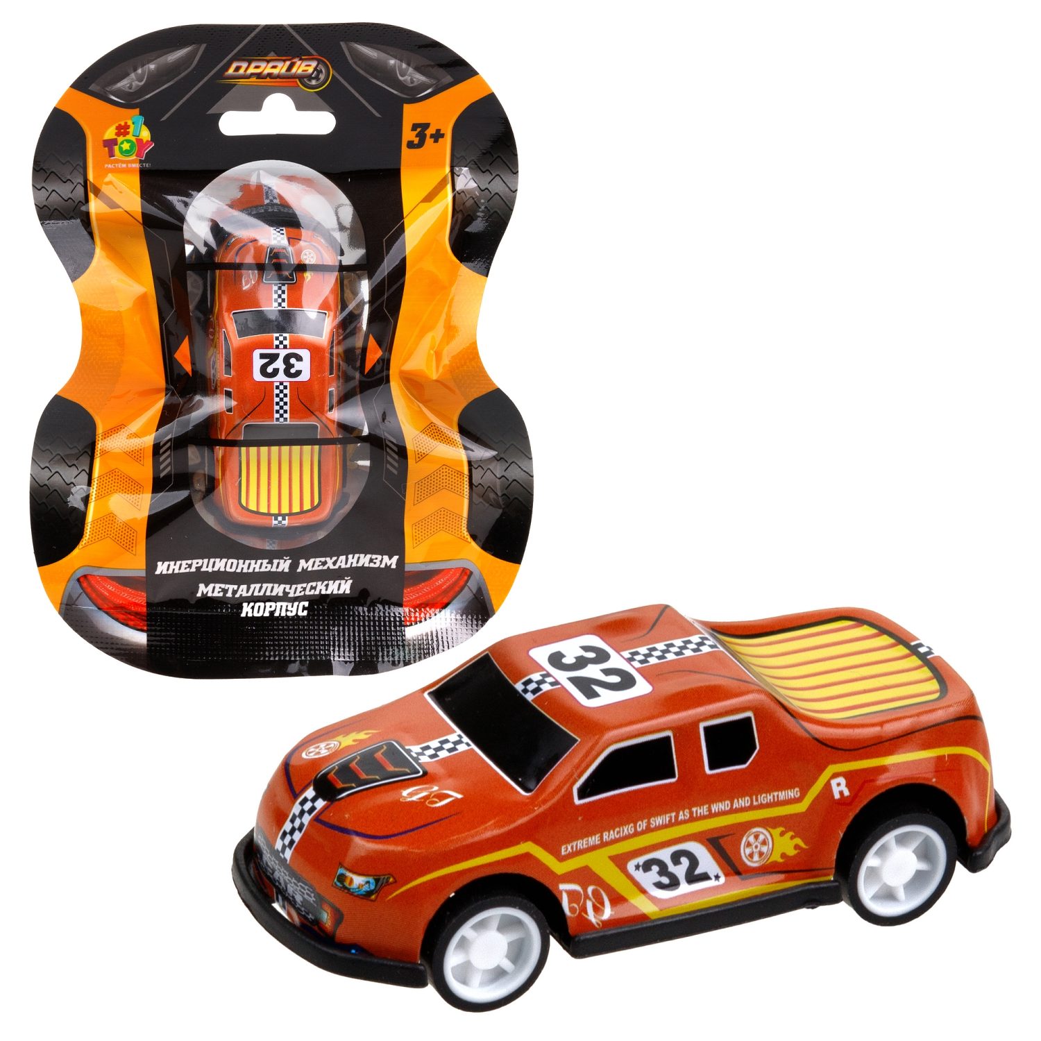 1toy Драйв Микромашинка, металлическая, инерционная, в ассортименте 92 вида