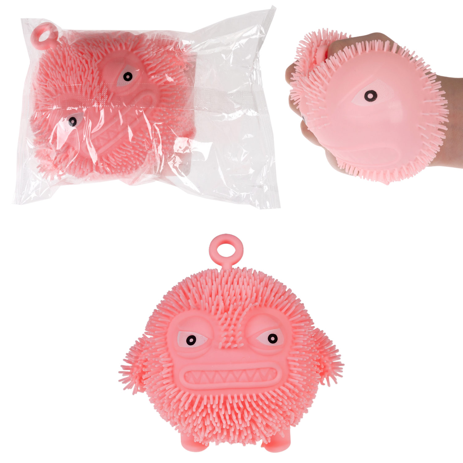 1Toy Йо-Ёжик "Монстры", 8х8 cм, розовый