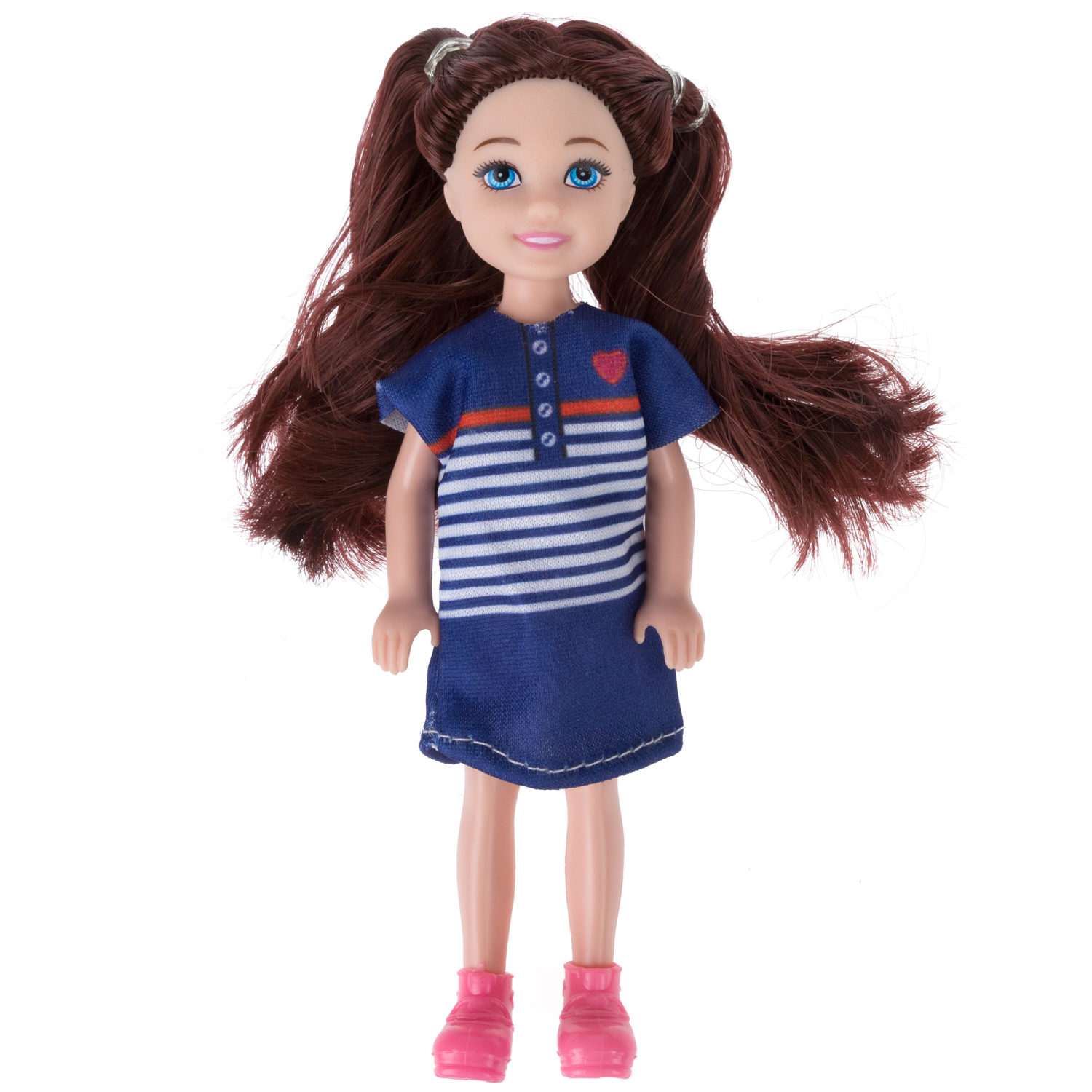 Кукла Alisa Little Love 15,2 см, брюнетка, с принадлежностями для умывания