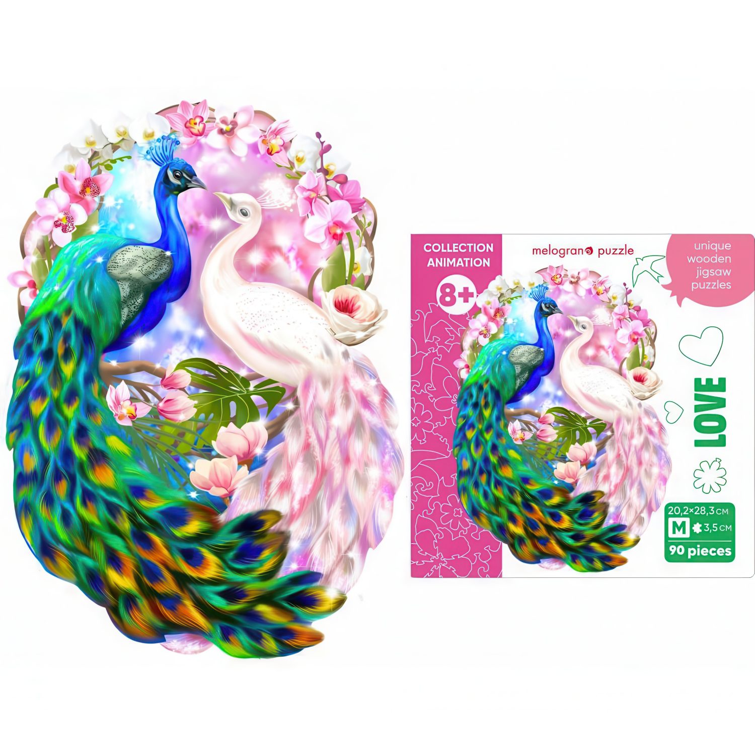 Деревянные пазлы Collection Animation Любовь, 90 деталей