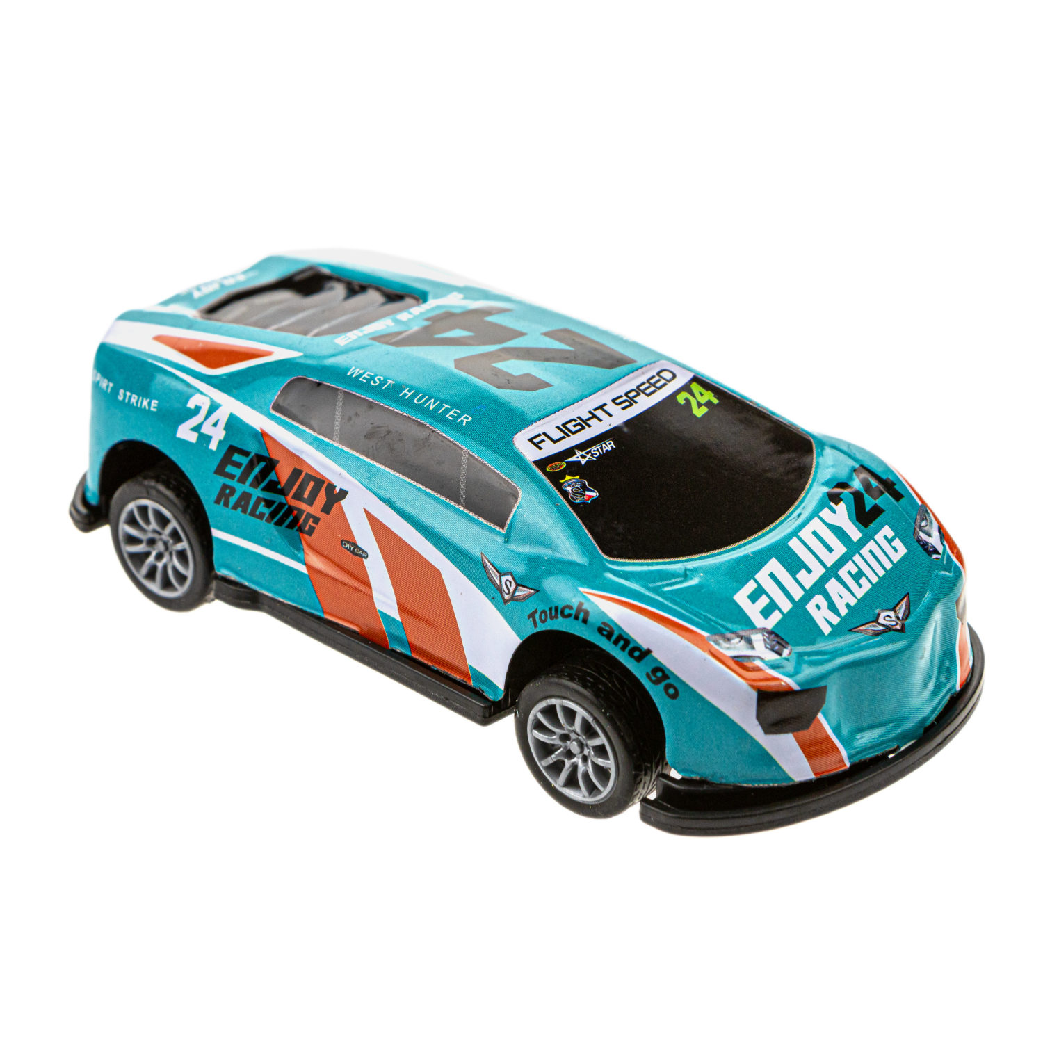 Набор металлических машинок 1TOY Драйв, инерционные, гоночные, маленькие, 7 см, 5 шт.