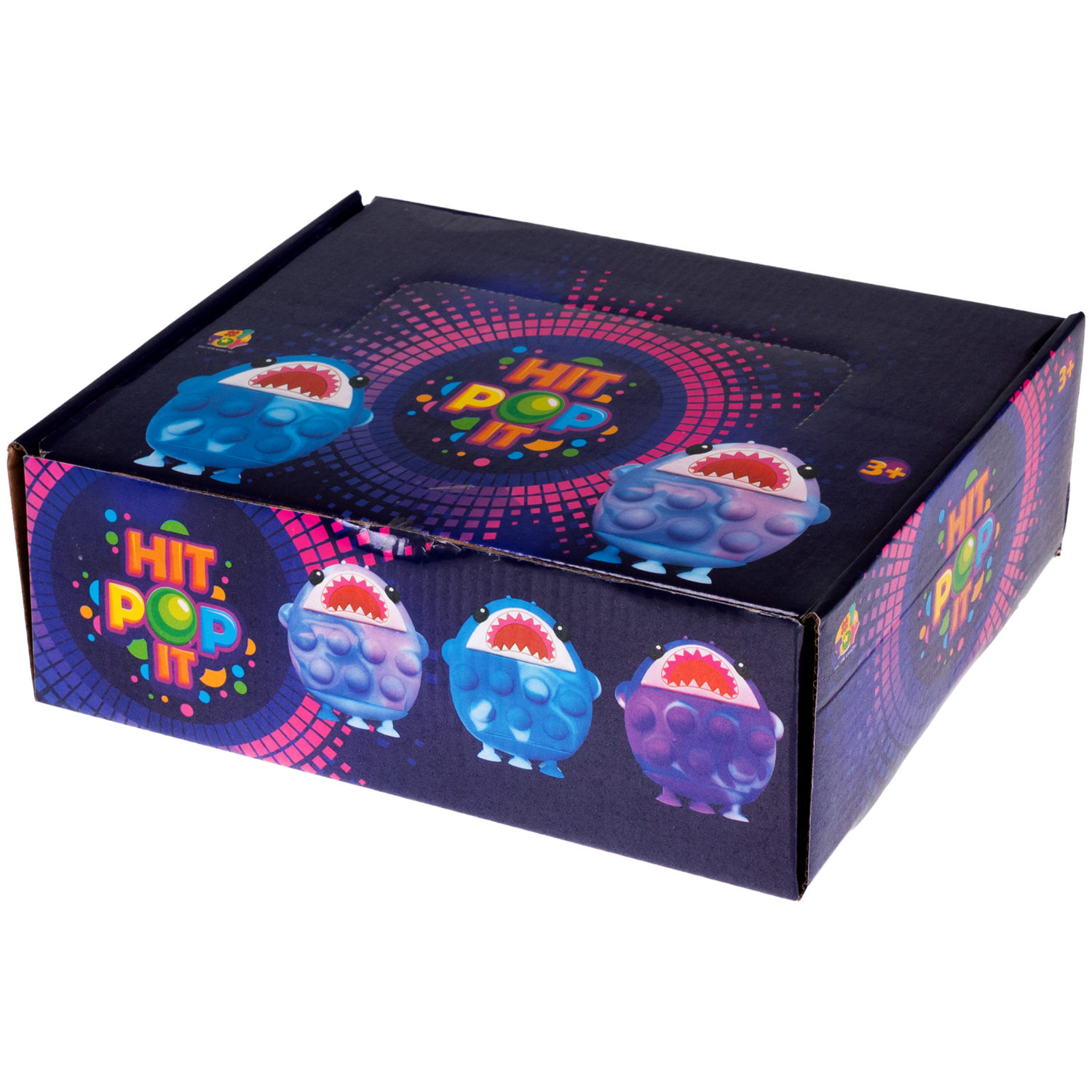 1toy Жмяка Hit Pop It "Акула" на присосках, 8х7х3,5 см, 3 вида в ассортименте