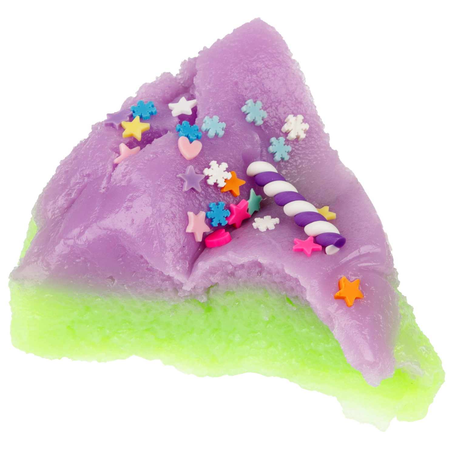 Игрушка-антистресс 1TOY Крутой замес «Няшка-вкусняшка», «Чизкейк с посыпкой», с колокольчиком, фиолетовый